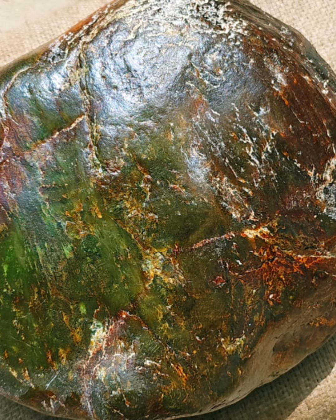 Natural Indonesian Green Nephrite Jade Raw Stone - 23.6 kg