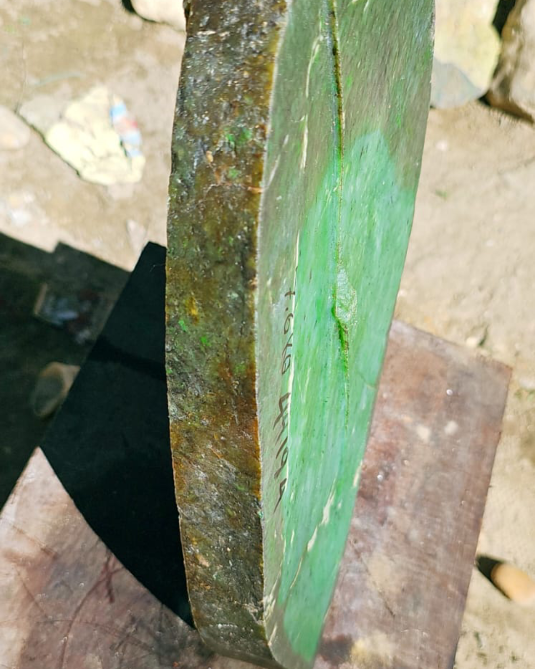 Aceh High-Translucency Green Nephrite Jade Slab