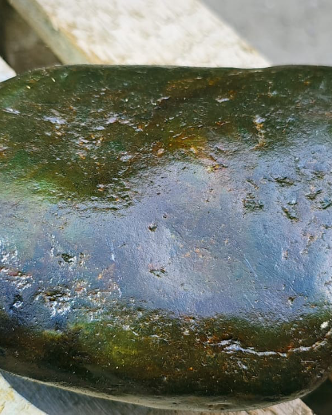 Aceh River-Worn Smooth Green Nephrite Jade