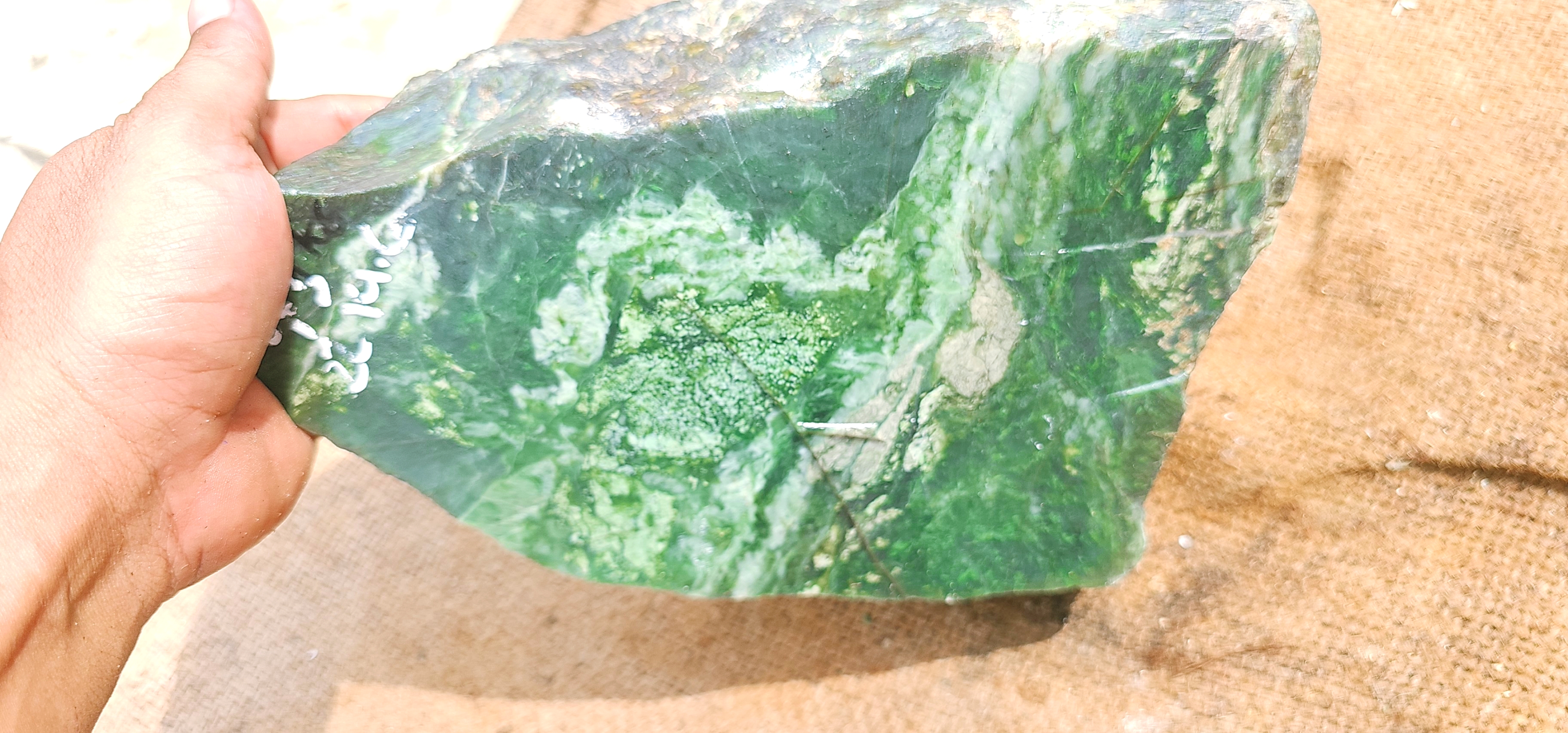 Natural Blue-Green Nephrite Jade Rough Stone – 4.5 KG