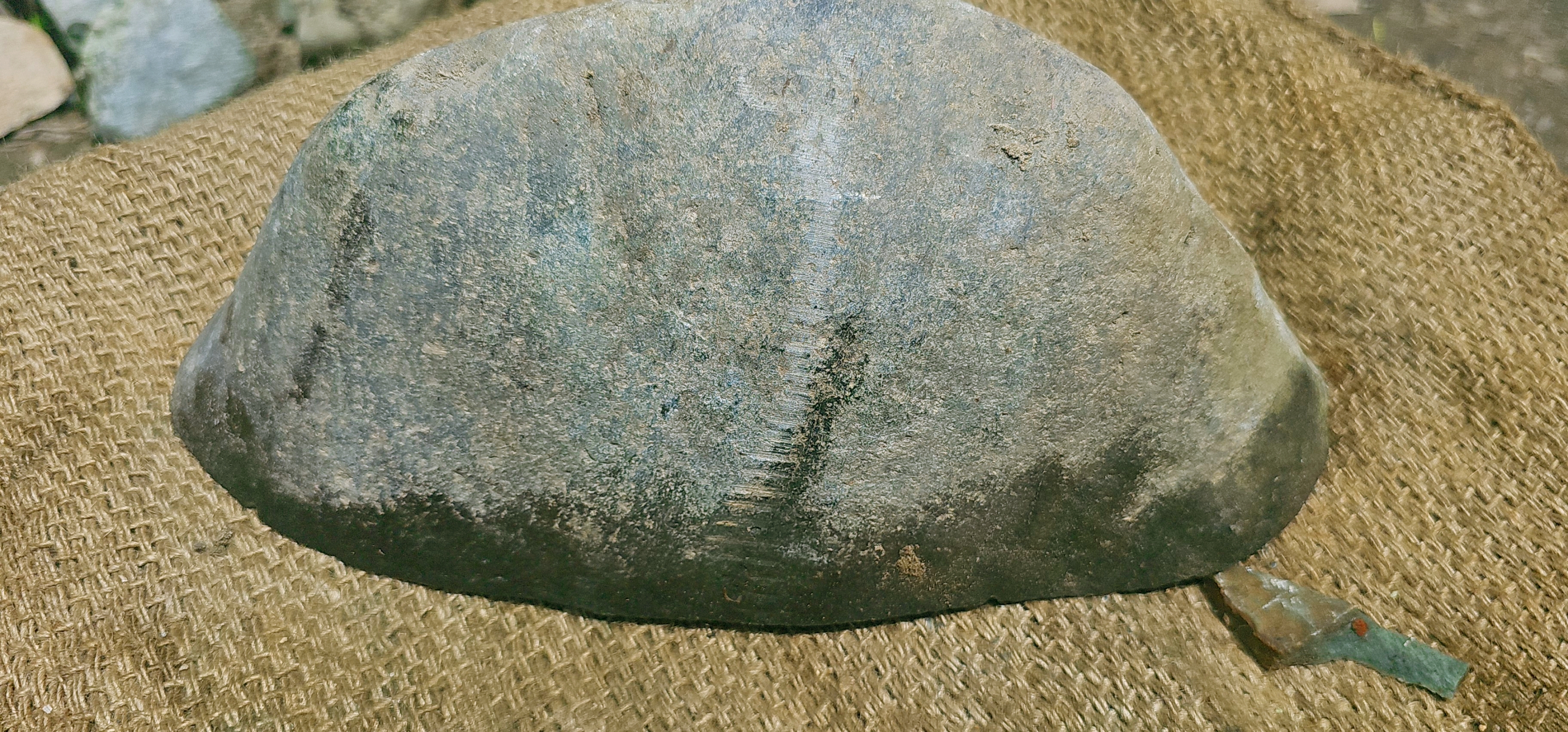 Natural Dark Green Nephrite Jade Rough Slab – 5.7 KG