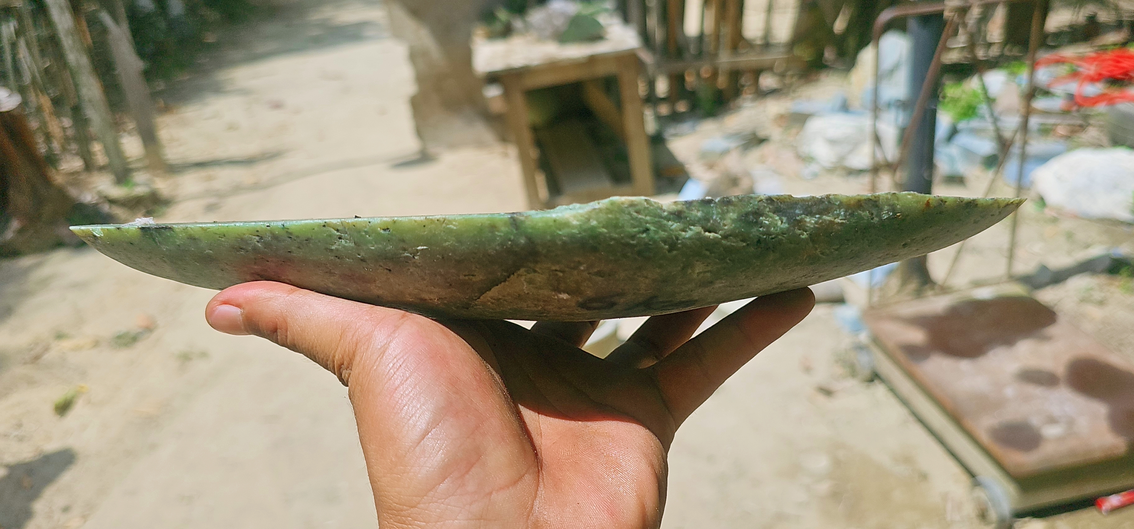 Expert-Verified Natural Nephrite Jade Slabs – 6 KG | Blue-Green Jade Cutting Pieces