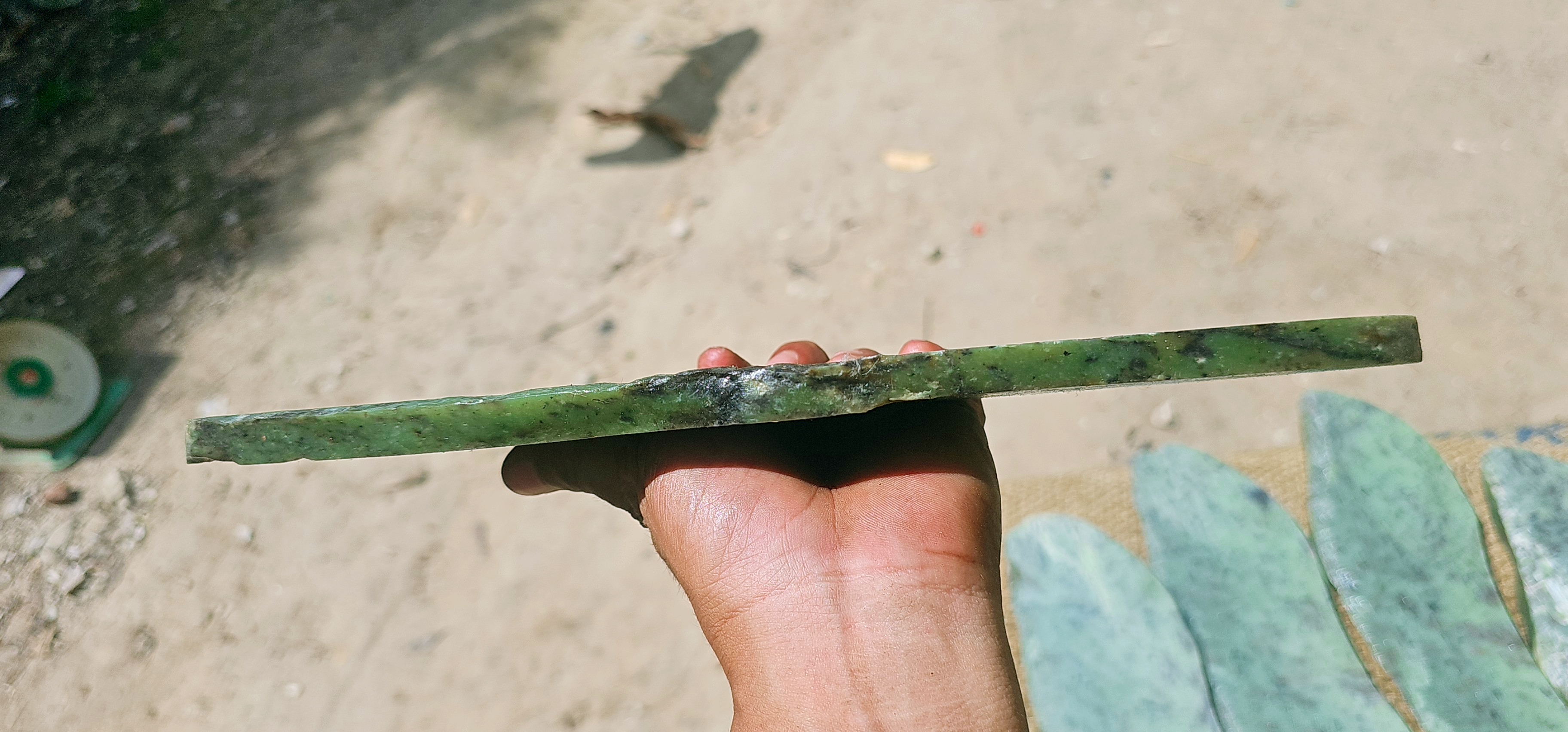 Expert-Verified Natural Nephrite Jade Slabs – 6 KG | Blue-Green Jade Cutting Pieces
