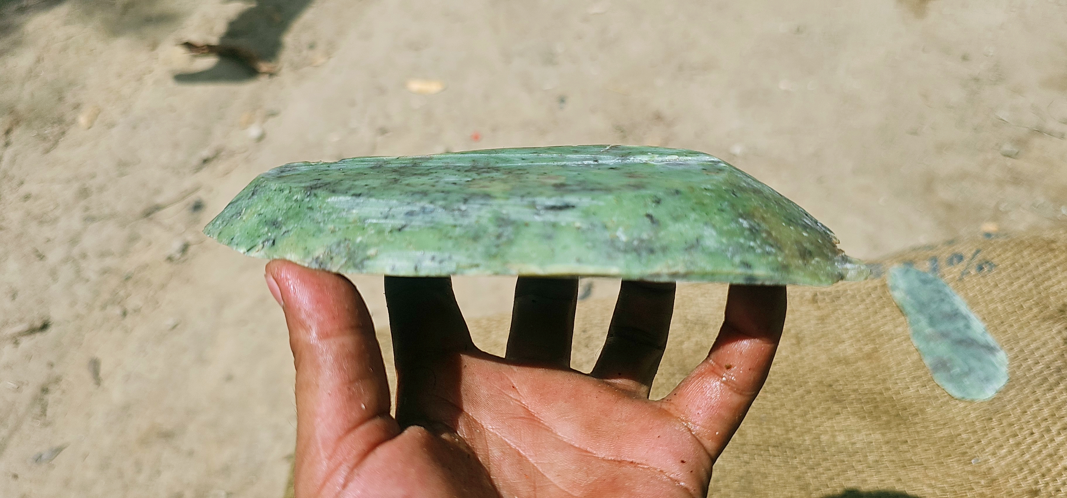 Expert-Verified Natural Nephrite Jade Slabs – 6 KG | Blue-Green Jade Cutting Pieces