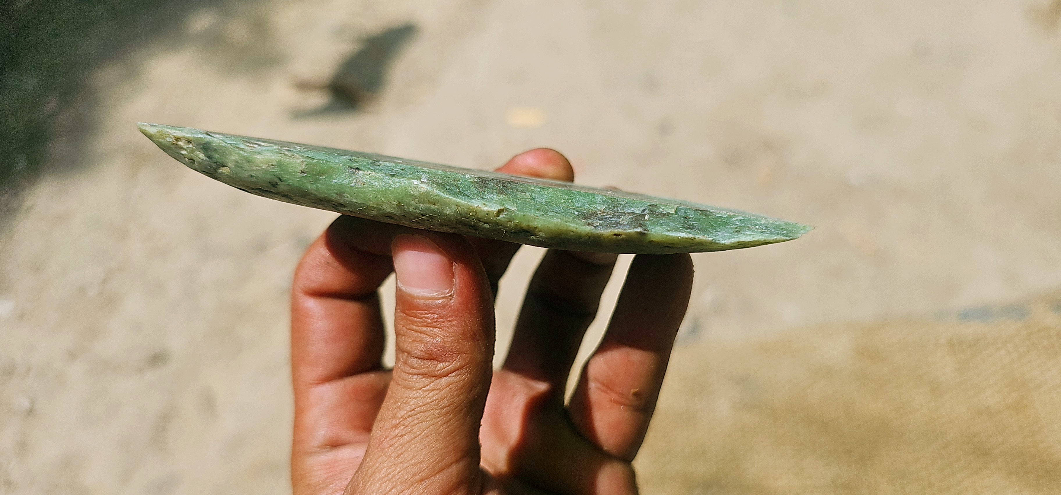 Expert-Verified Natural Nephrite Jade Slabs – 6 KG | Blue-Green Jade Cutting Pieces