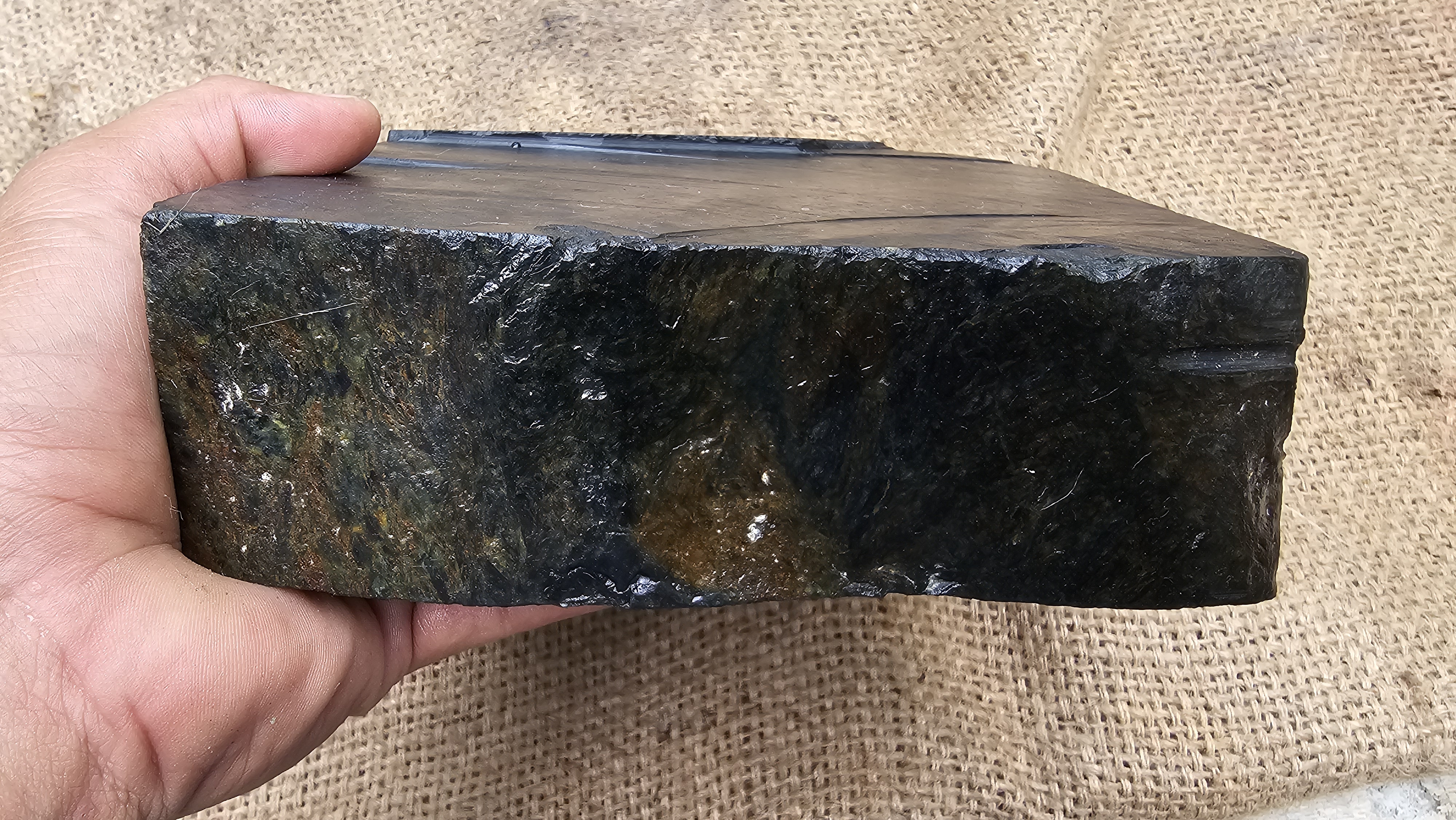 Aceh Natural Dark Black Jade Rough Stone – 5.3 KG