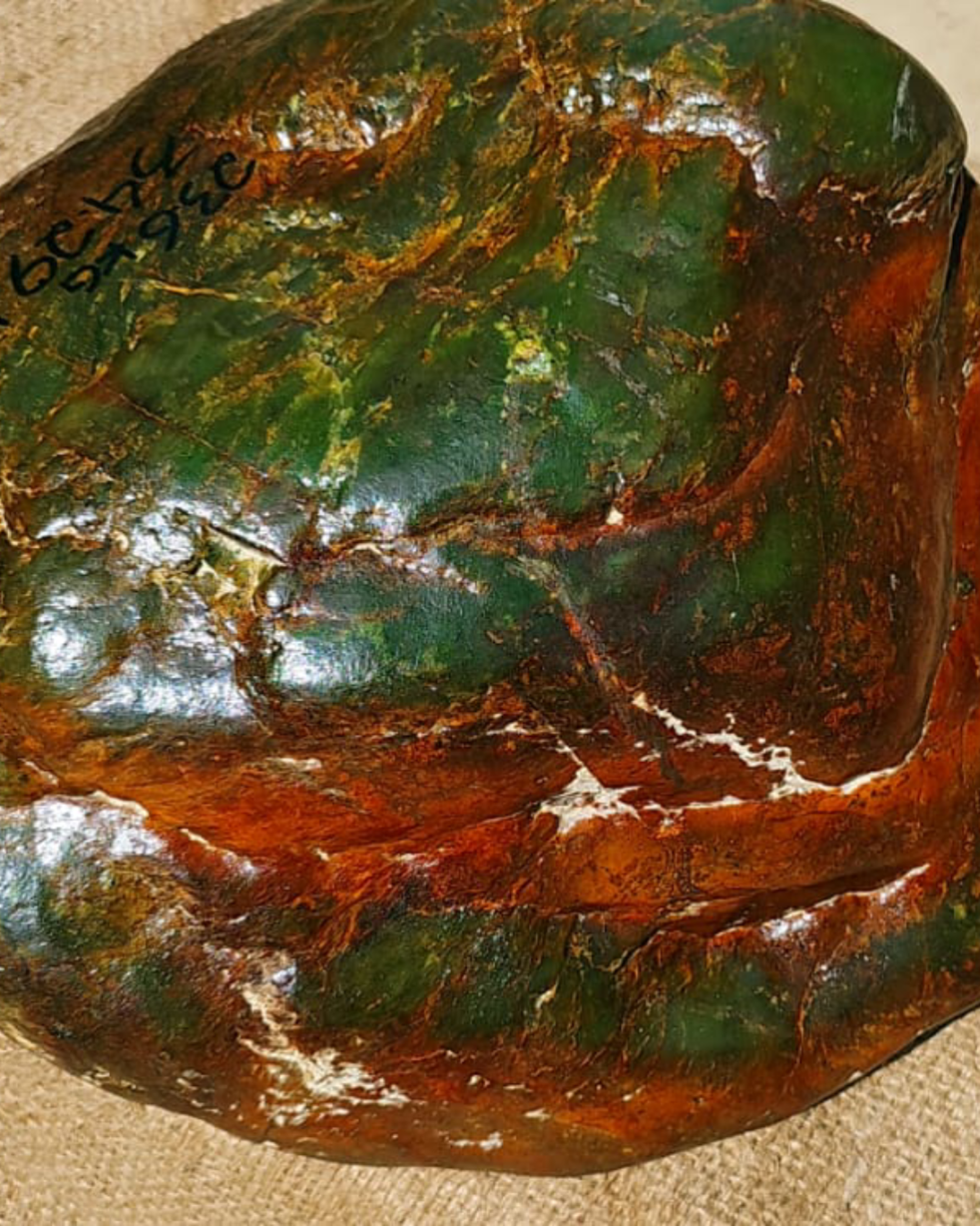 Natural Indonesian Green Nephrite Jade Raw Stone - 23.6 kg