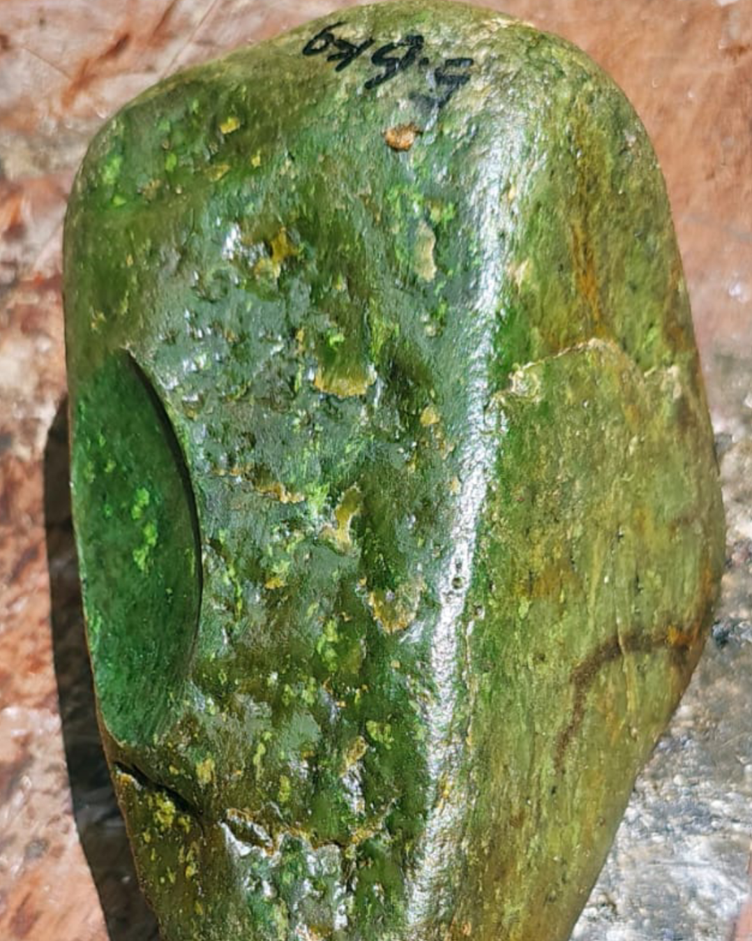 Natural Indonesian Green Nephrite Jade Raw Stone - 5.6 kg