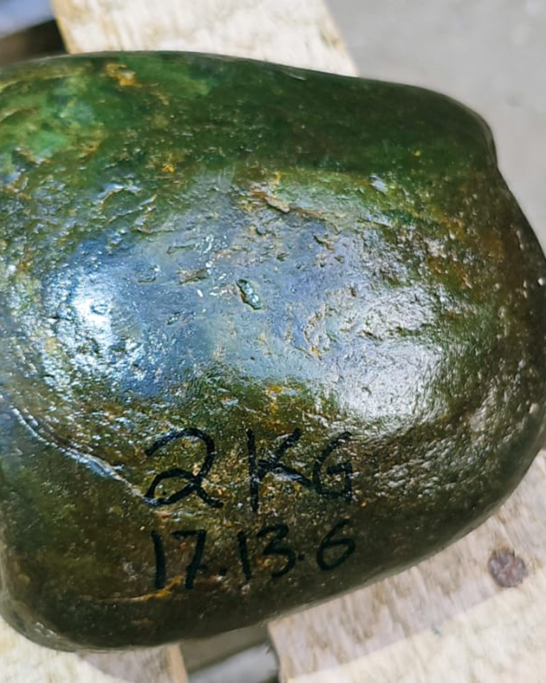 Aceh River-Worn Smooth Green Nephrite Jade