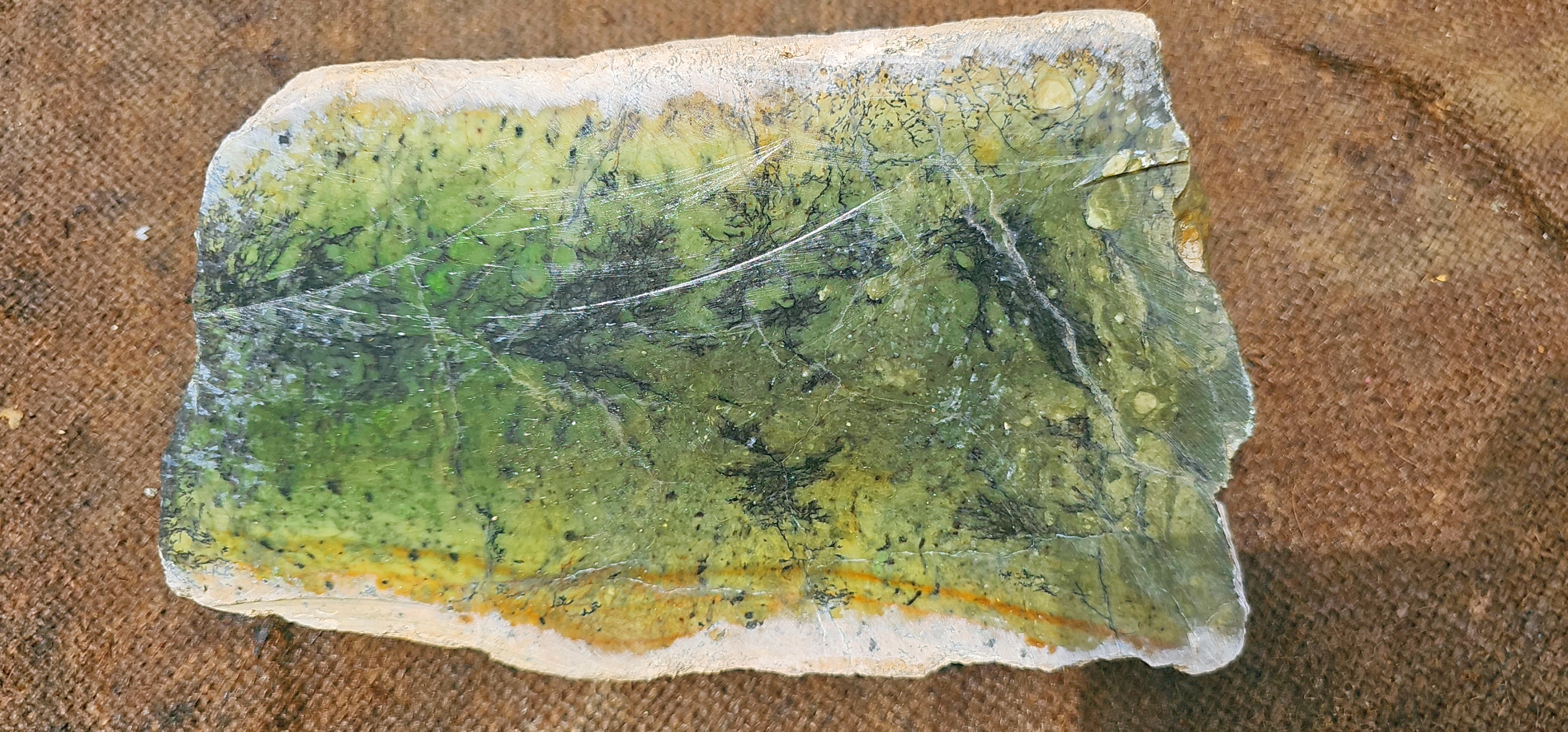 Natural Green Nephrite Jade Rough Slab – 5 KG