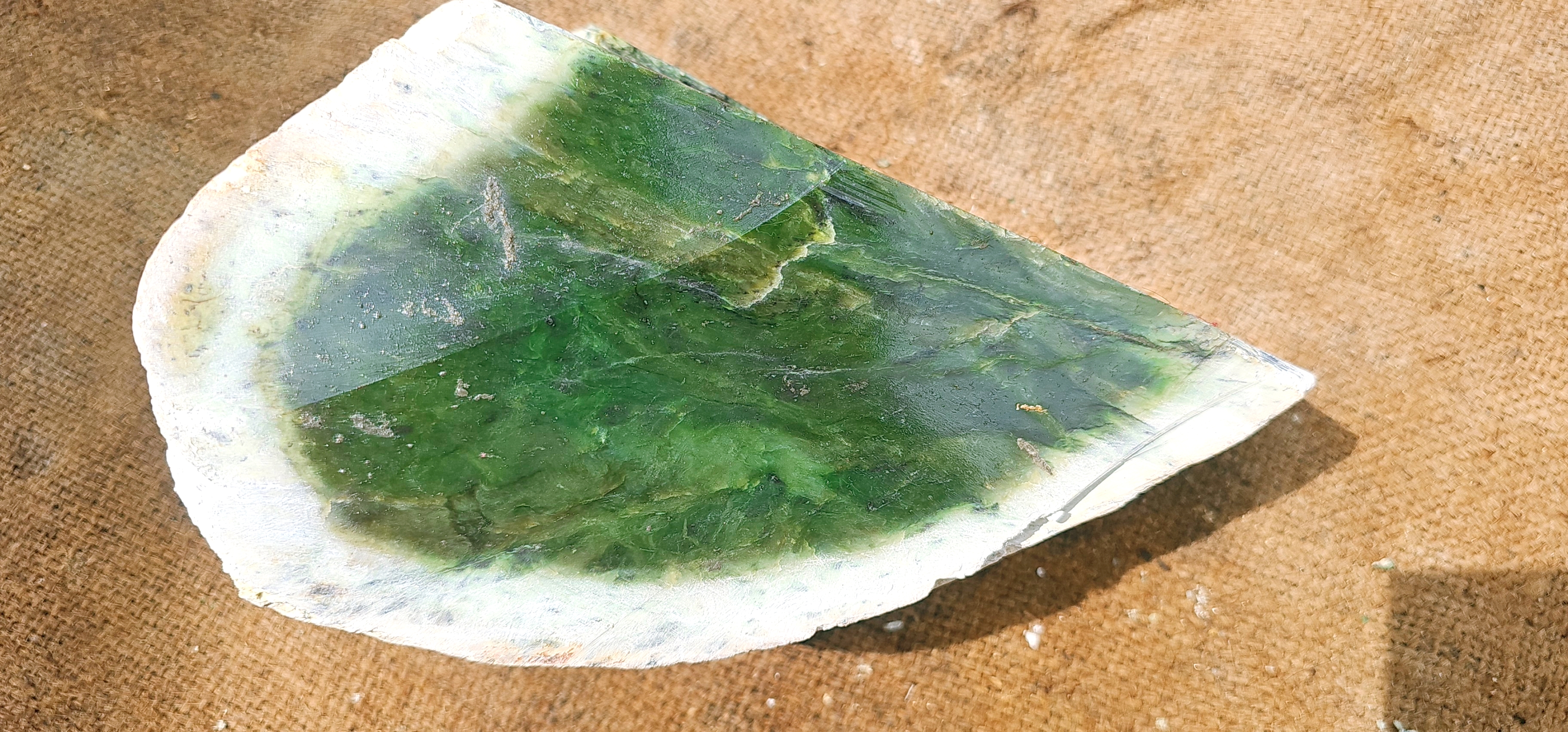 Natural Green Jade Rough Stone 10.7KG – Premium Raw Jade Material