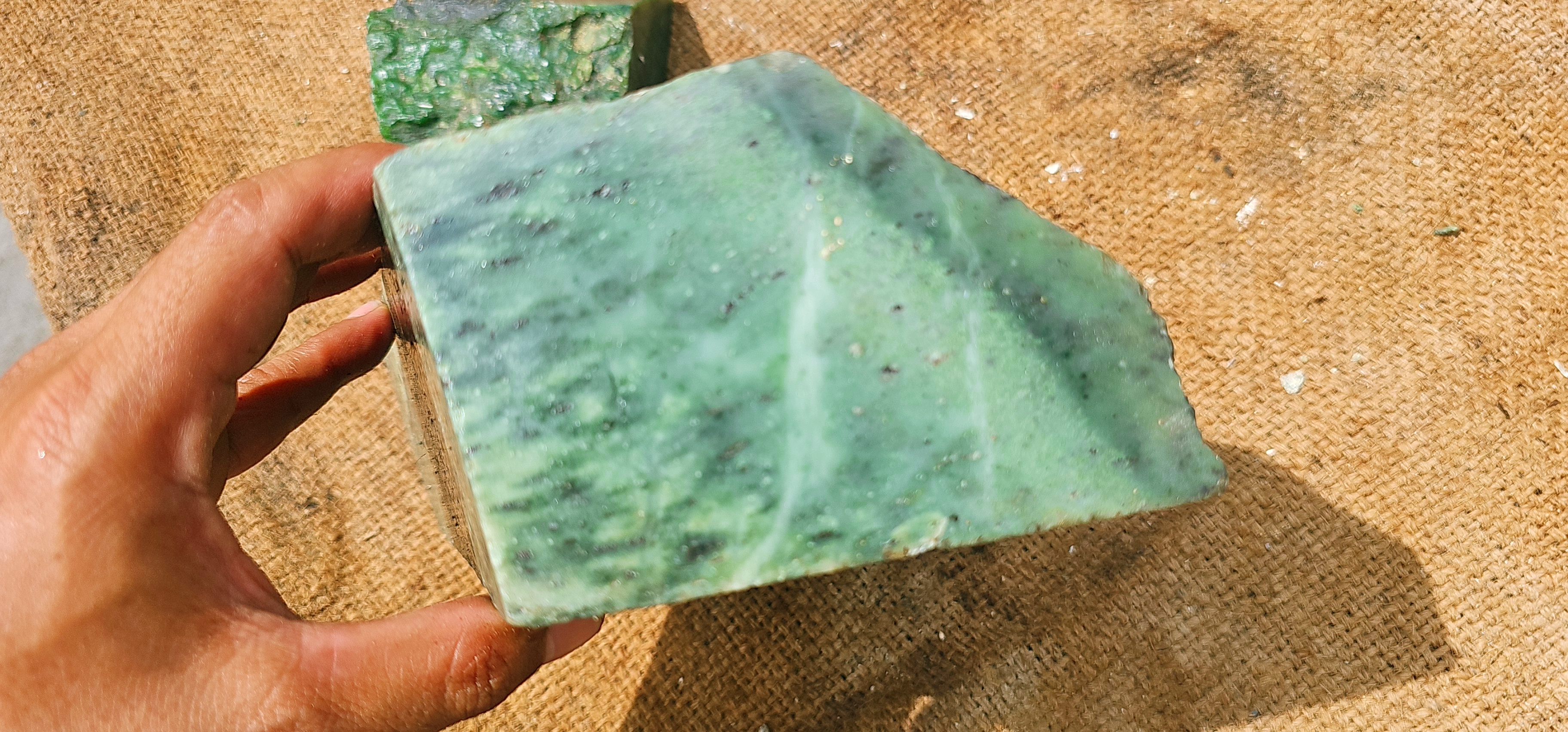 Natural Green Jade Rough Stone – 4.6 KG