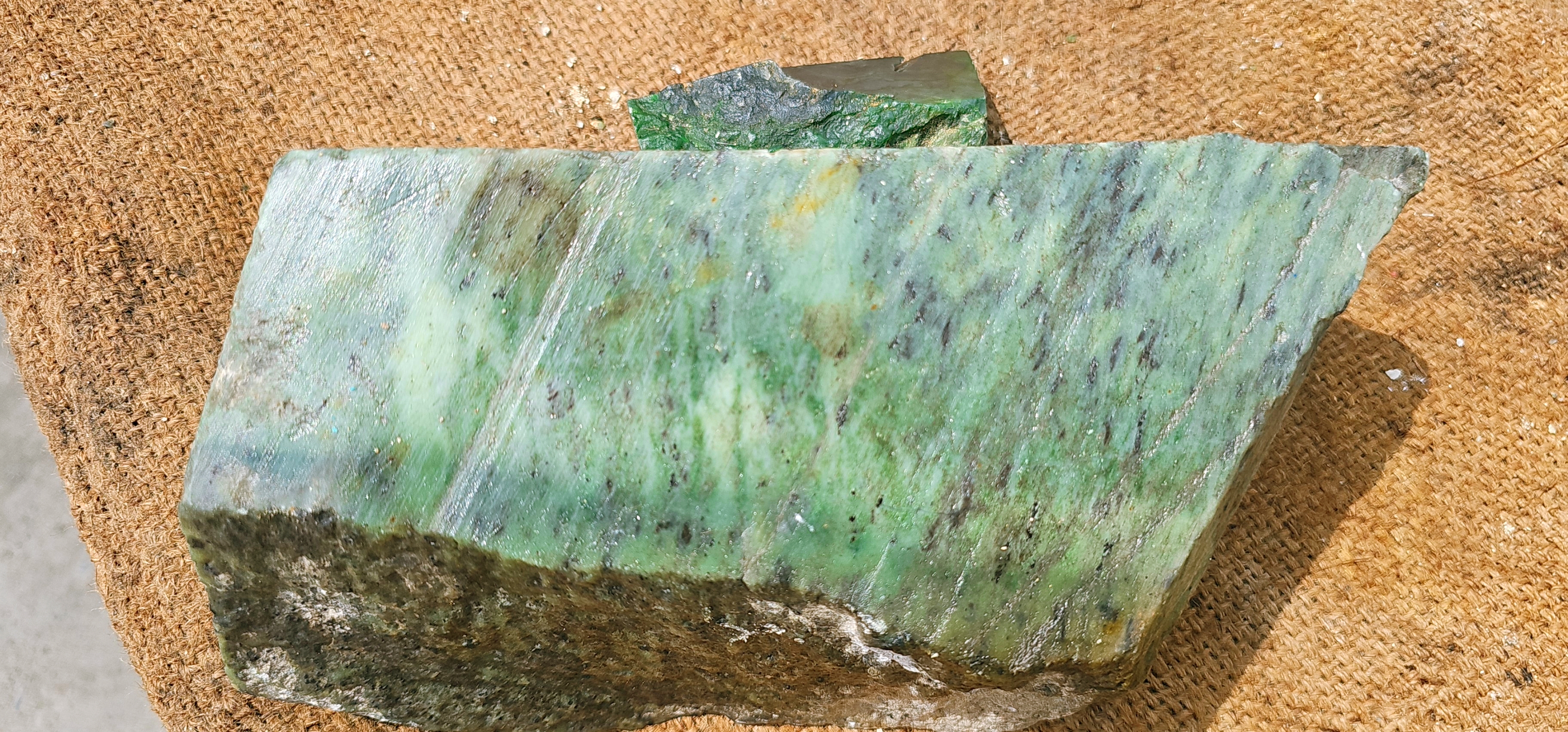 Natural Green Jade Rough Stone – 4.6 KG