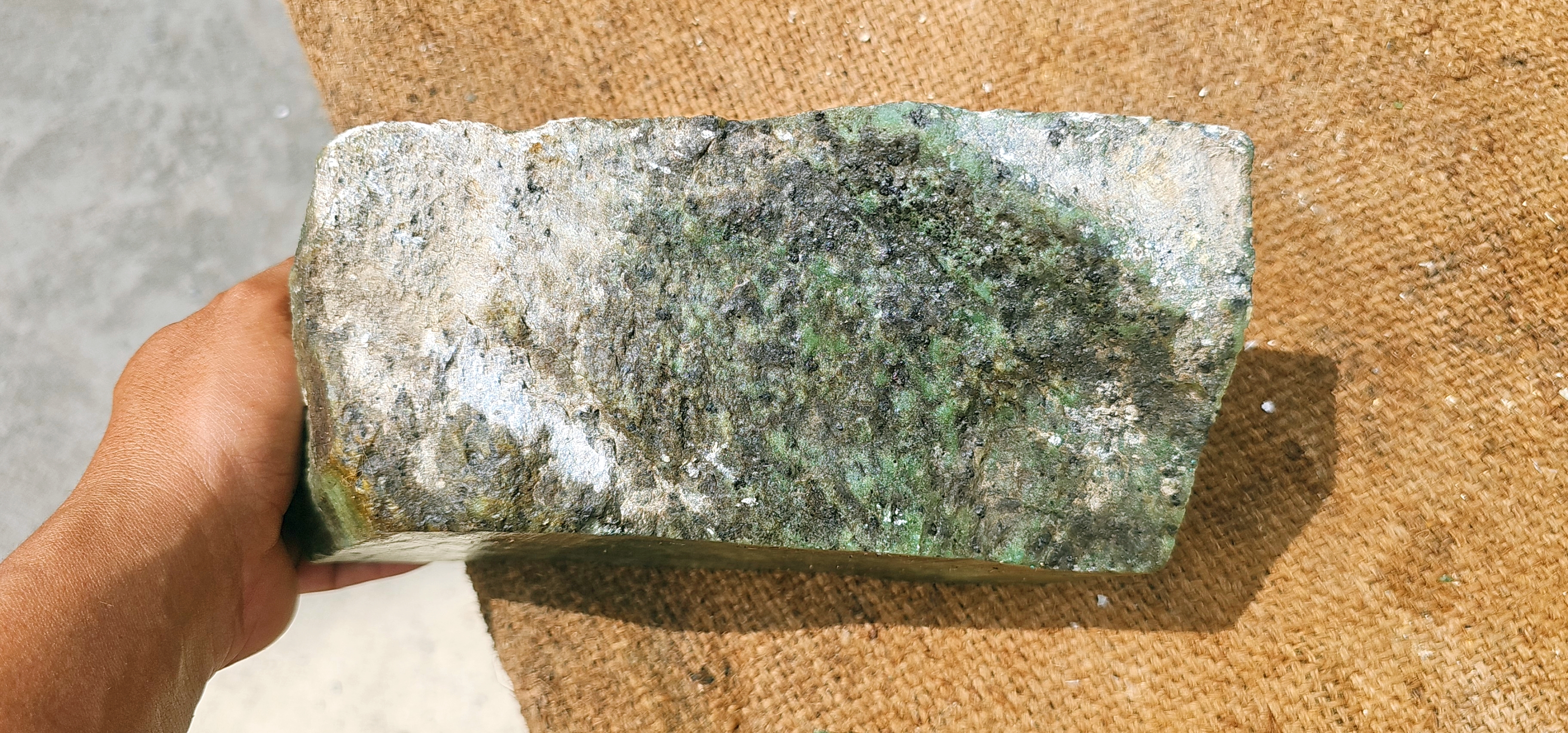 Natural Green Jade Rough Stone – 4.6 KG