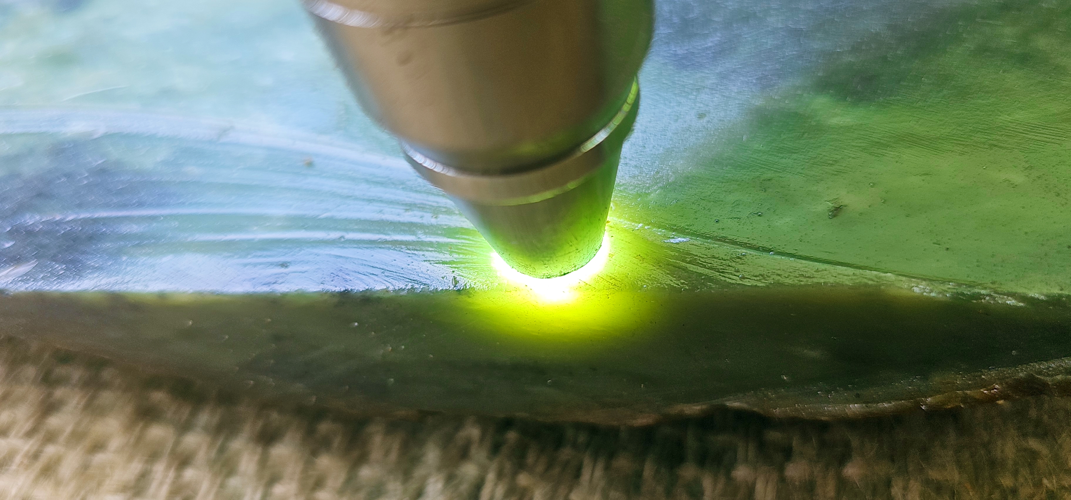 Translucent Green Jade Rough Stone – Bright Lime-Green Glow Under Light, 2.3 KG