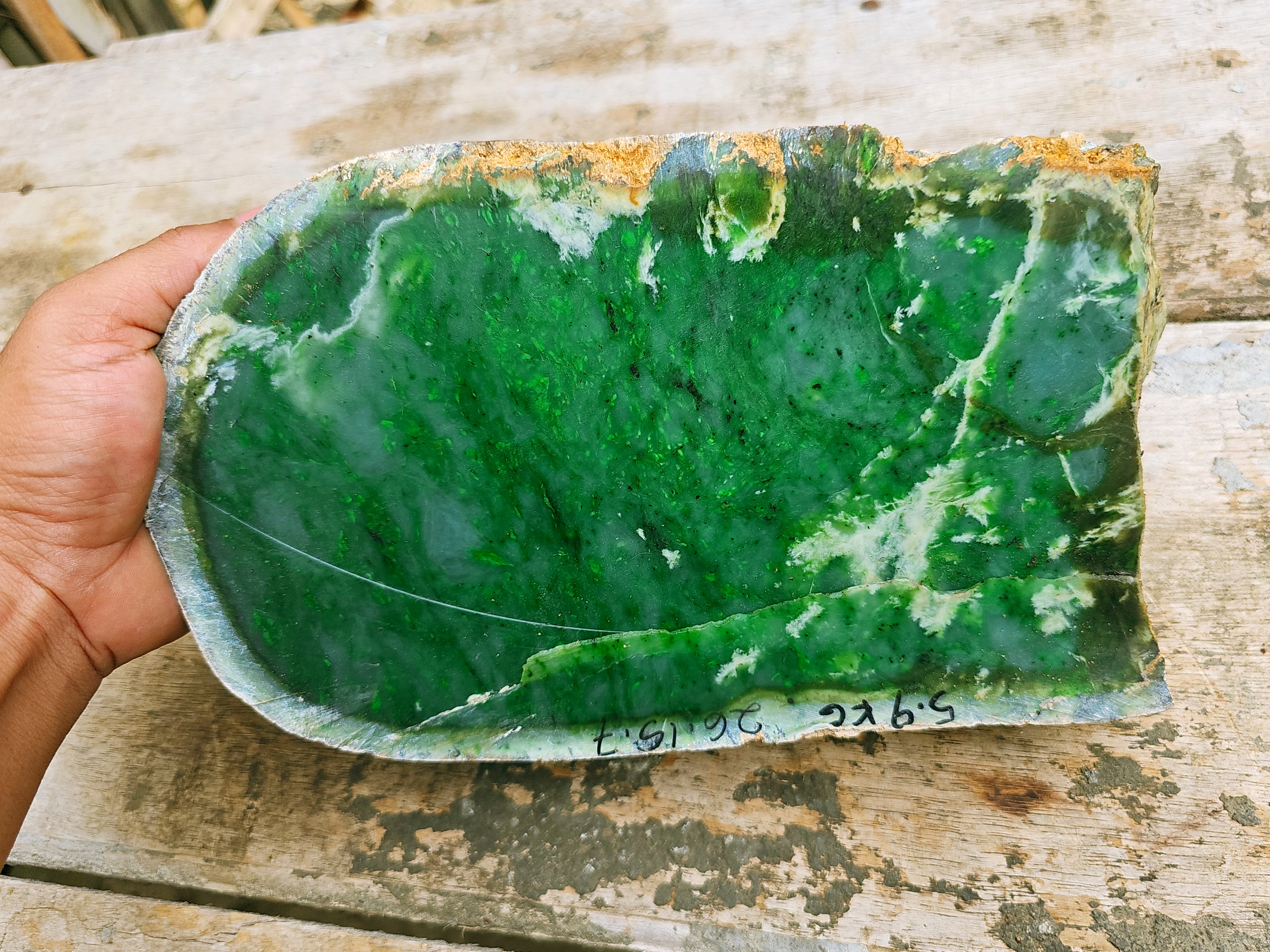 Natural Green Jade Rough Stone – 5.9 KG