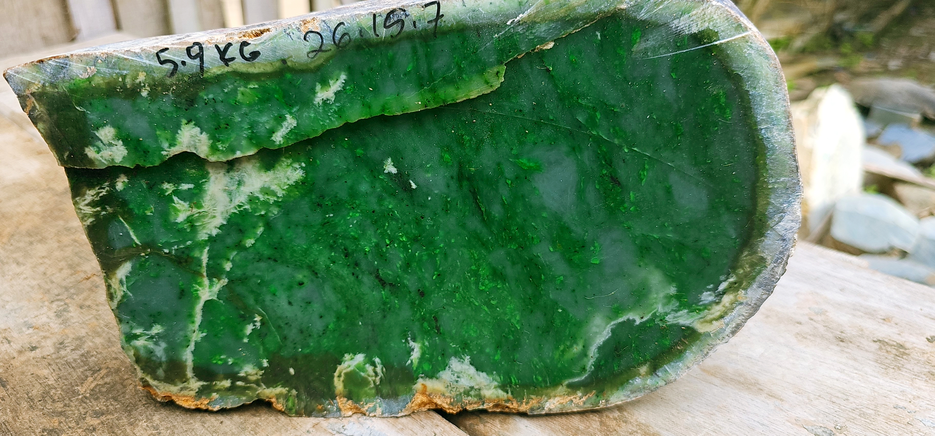 Natural Green Jade Rough Stone – 5.9 KG