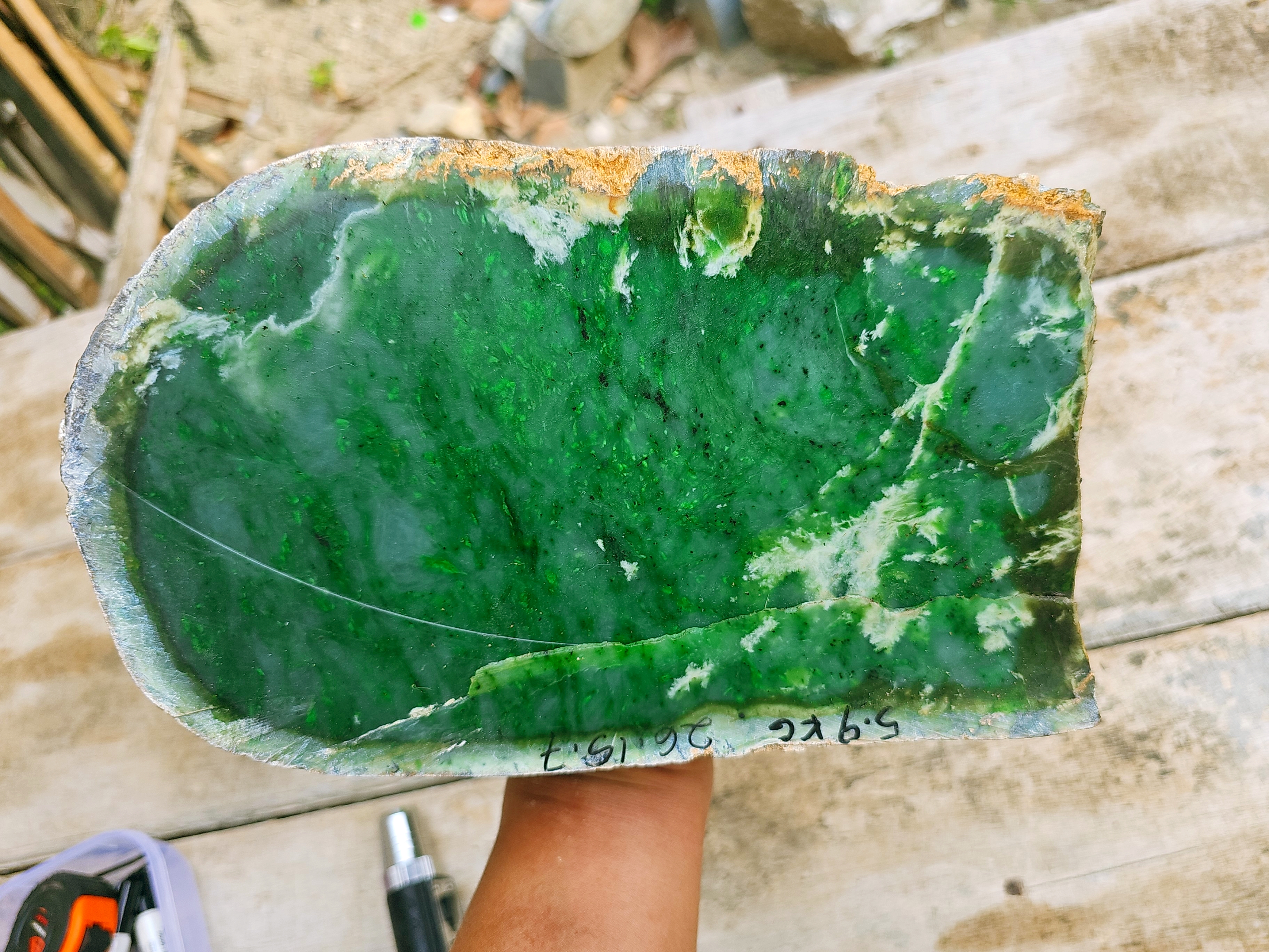 Natural Green Jade Rough Stone – 5.9 KG