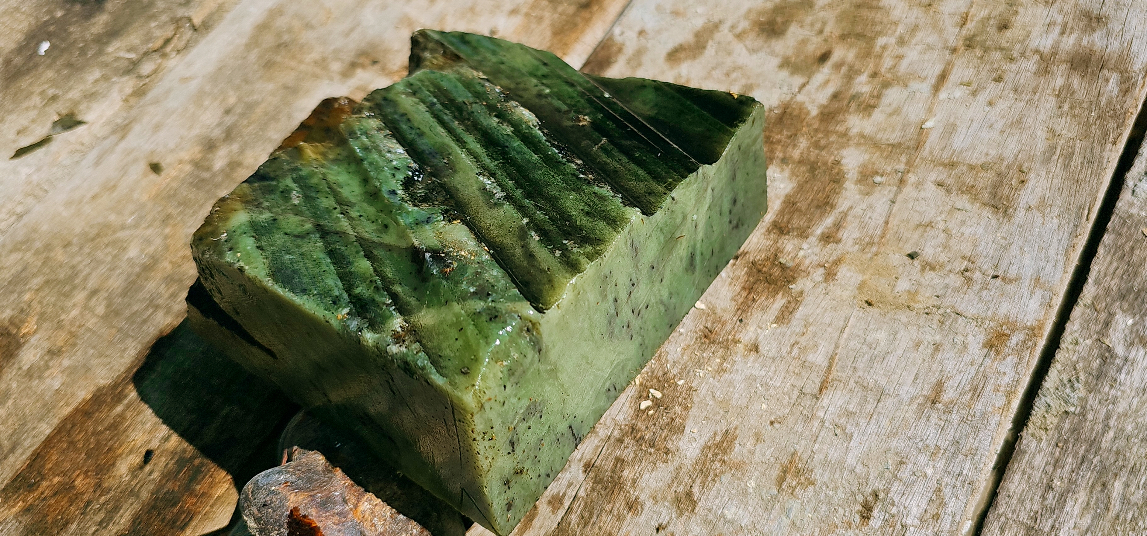 Aceh Natural Nephrite Jade – Light Celadon Green with Deep Green Mottling and Fine Dark Mineral Inclusions – 3 KG