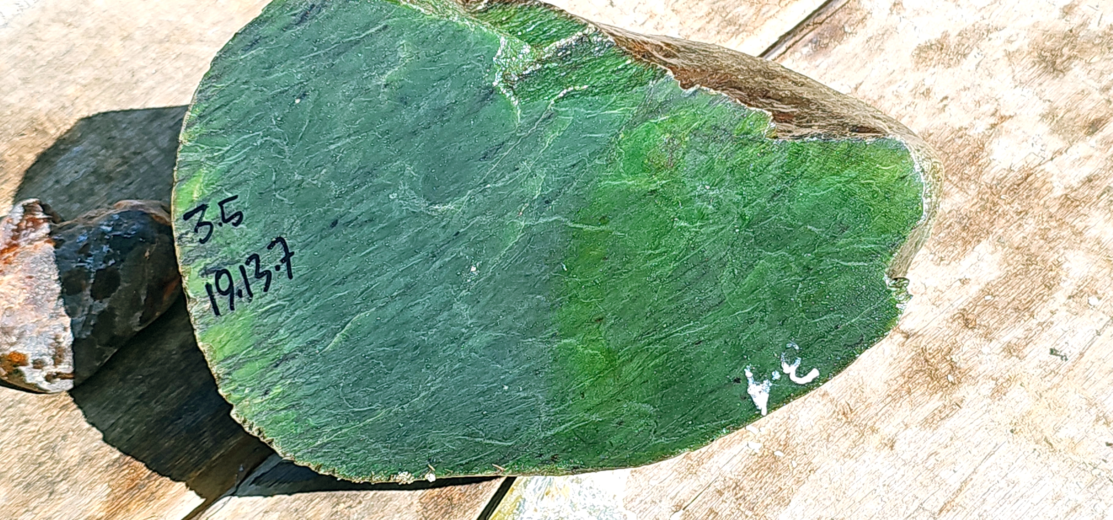 Aceh Natural Nephrite Jade – Deep Forest Green and Emerald Green with Fine Fibrous Texture and Natural Color Zoning – 3.5 KG