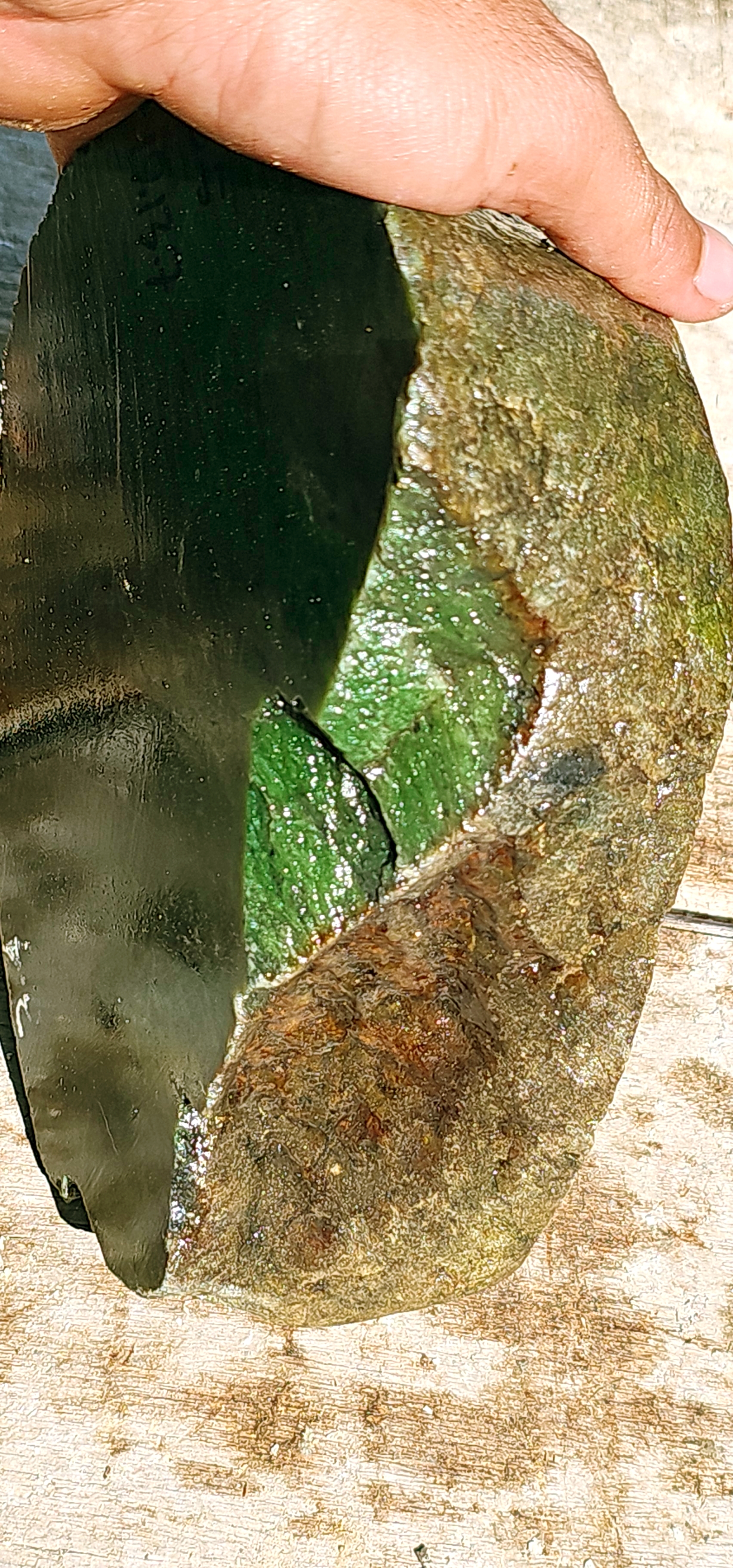Aceh Natural Nephrite Jade – Deep Forest Green and Emerald Green with Fine Fibrous Texture and Natural Color Zoning – 3.5 KG