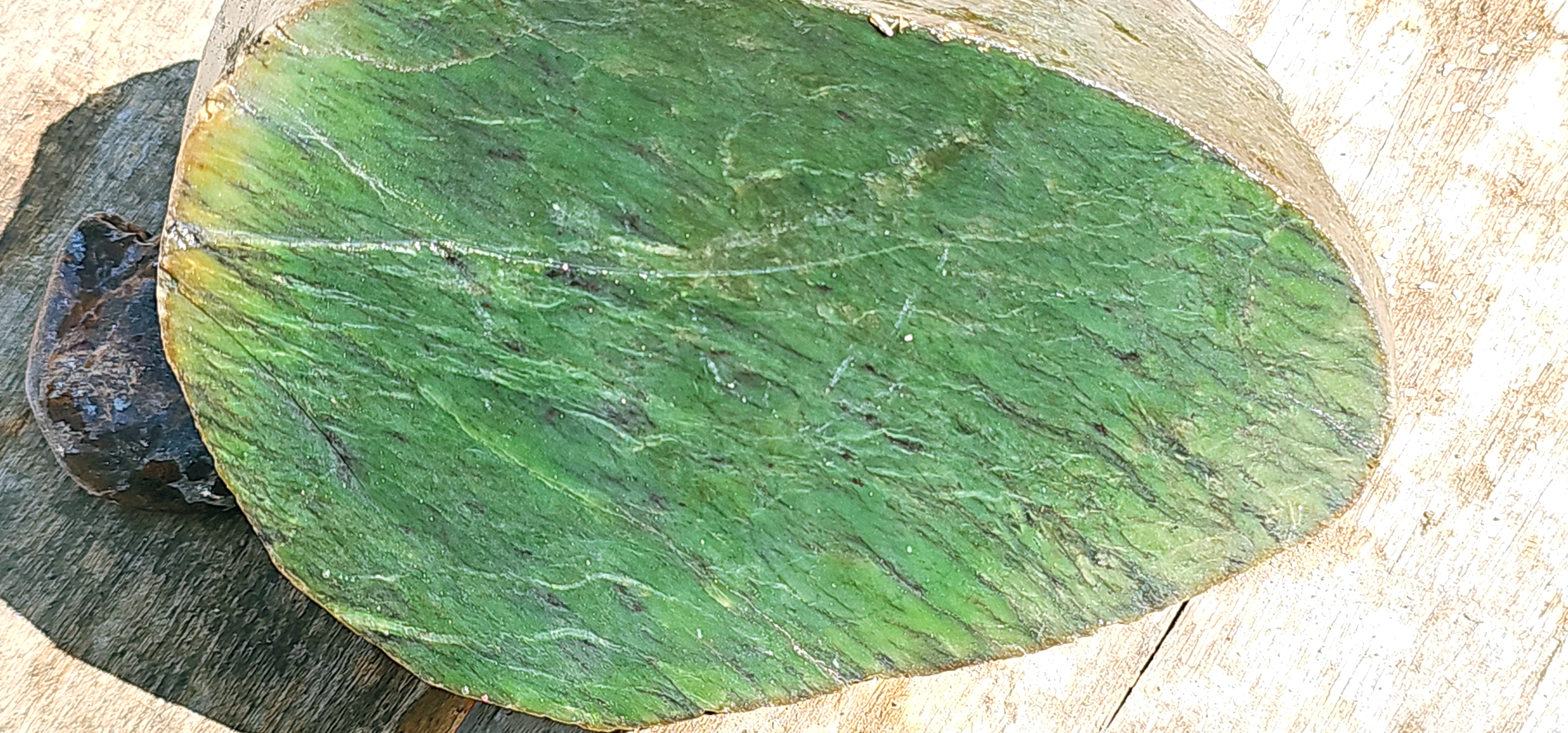 Aceh Natural Nephrite Jade – Deep Forest Green and Emerald Green with Fine Fibrous Texture and Natural Color Zoning – 3.5 KG