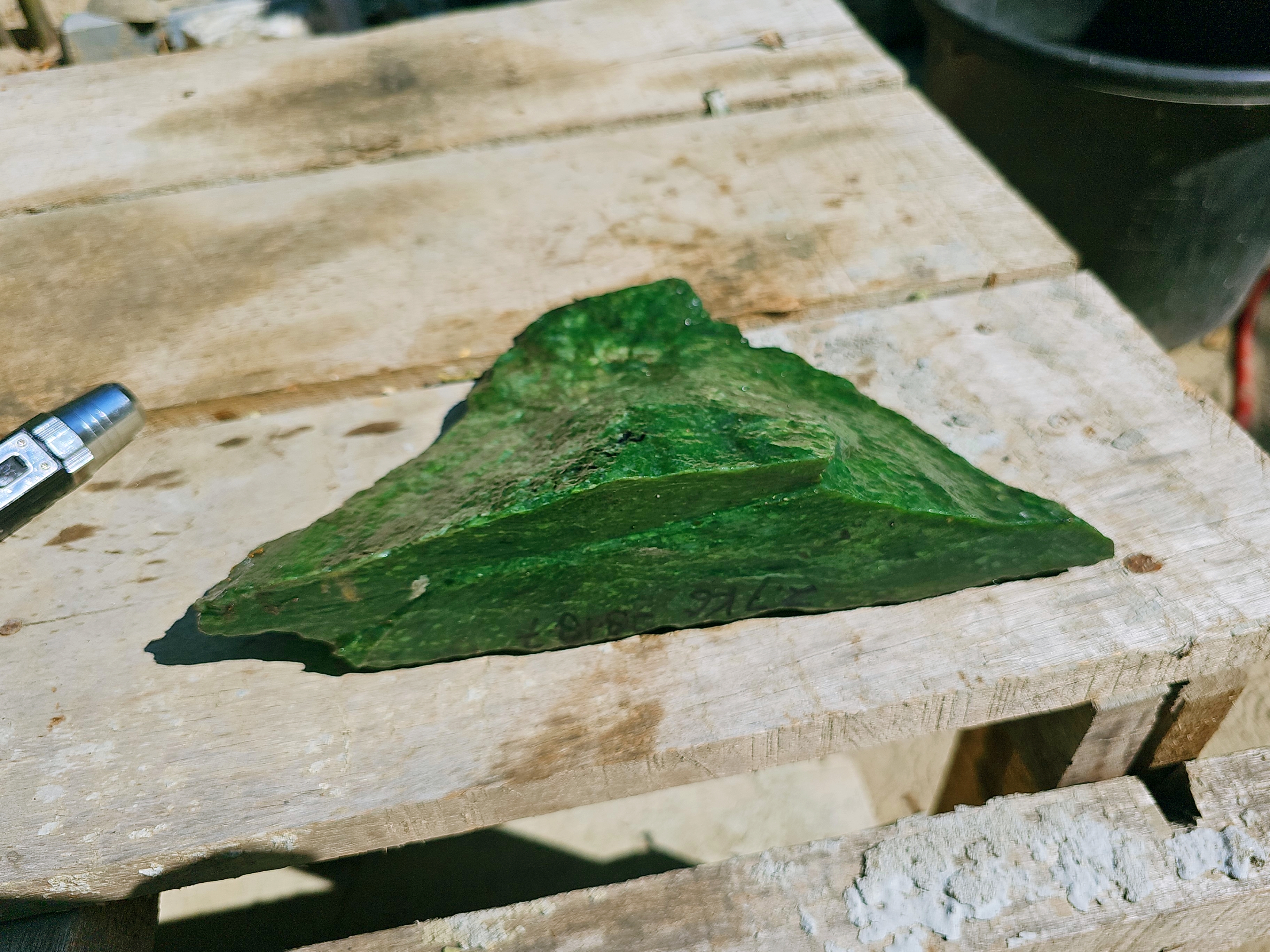 Green Nephrite Jade Rough Stone 2.7 KG