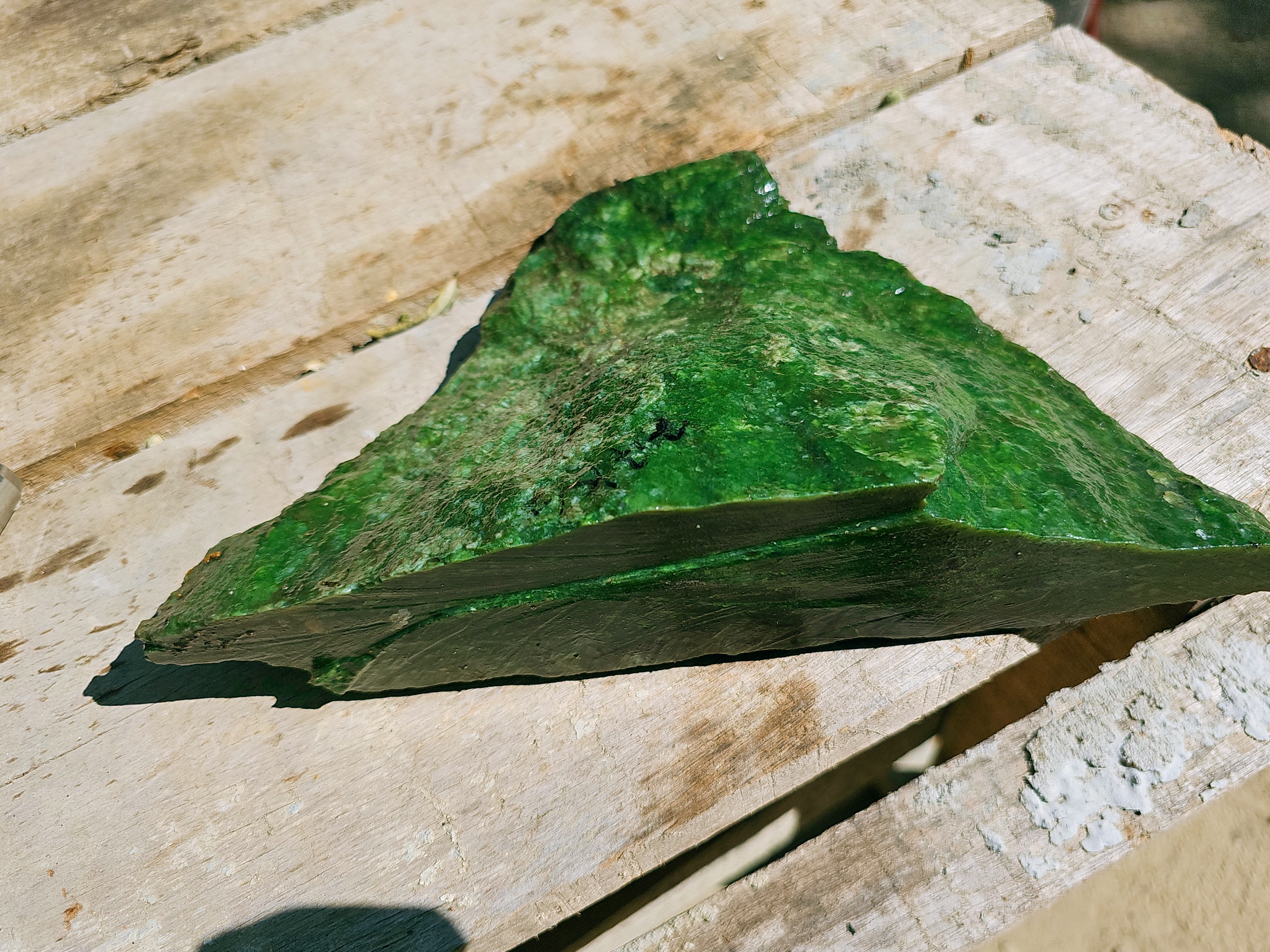 Green Nephrite Jade Rough Stone 2.7 KG