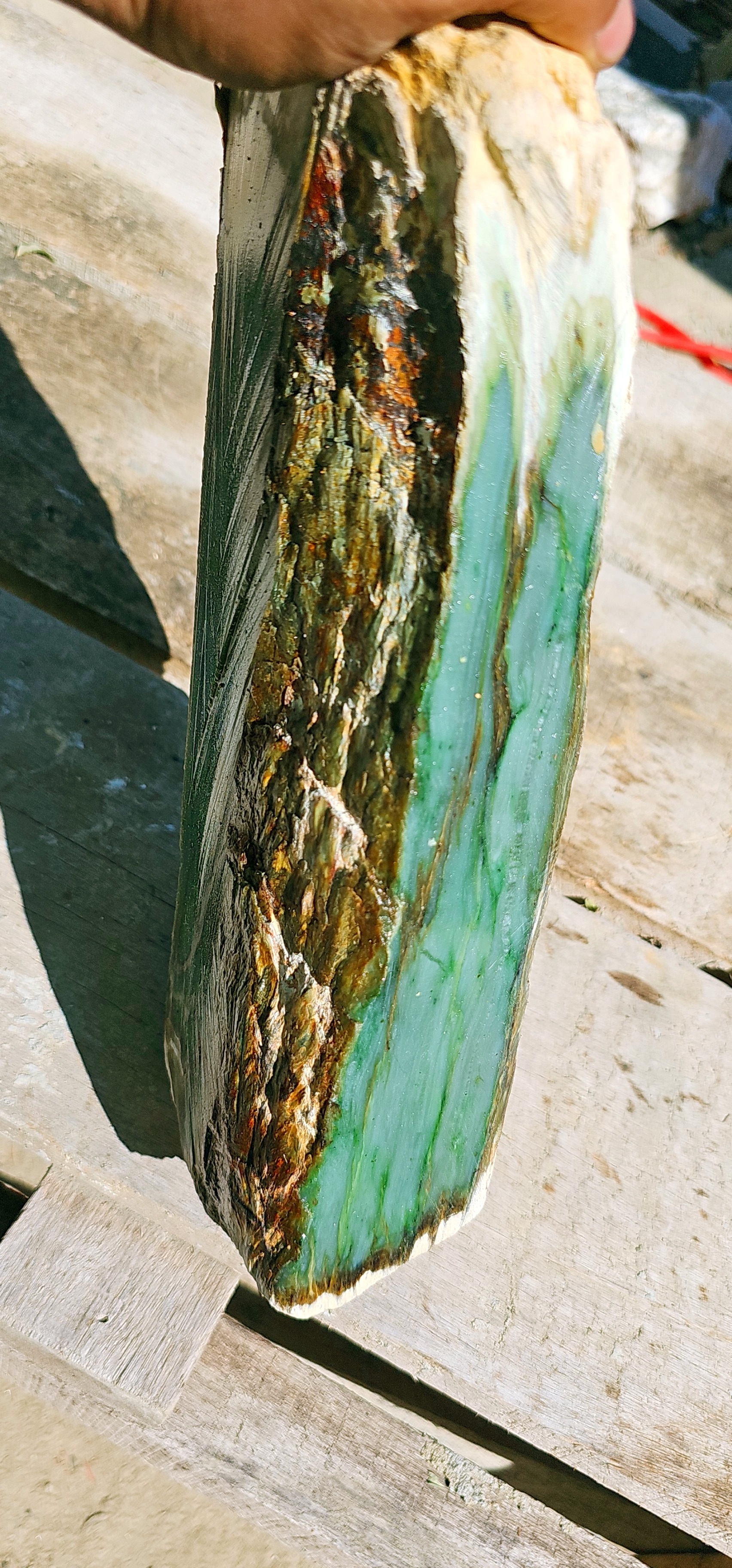 Aceh Natural Vibrant Green Nephrite Jade Rough Stone – 6.9 KG