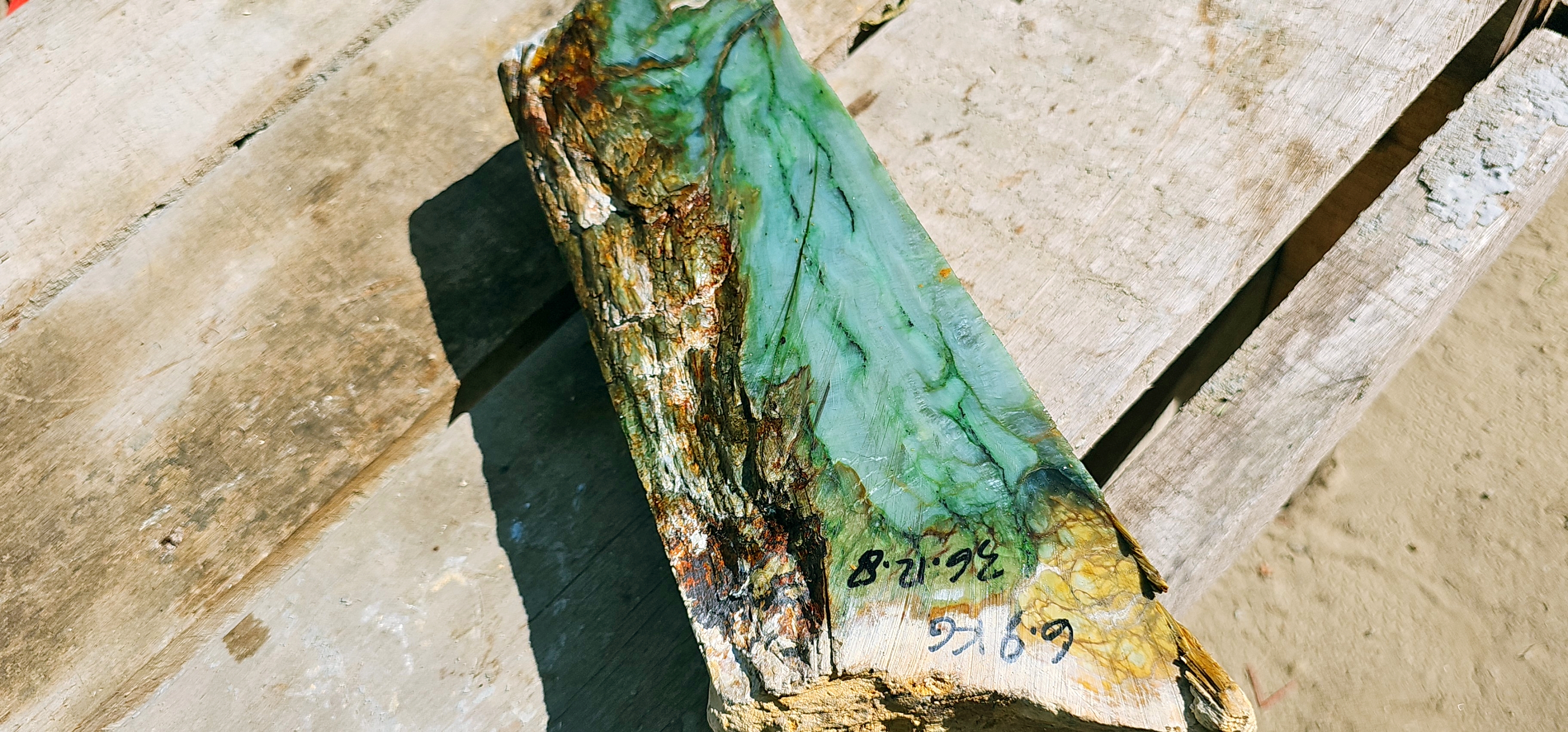 Aceh Natural Vibrant Green Nephrite Jade Rough Stone – 6.9 KG