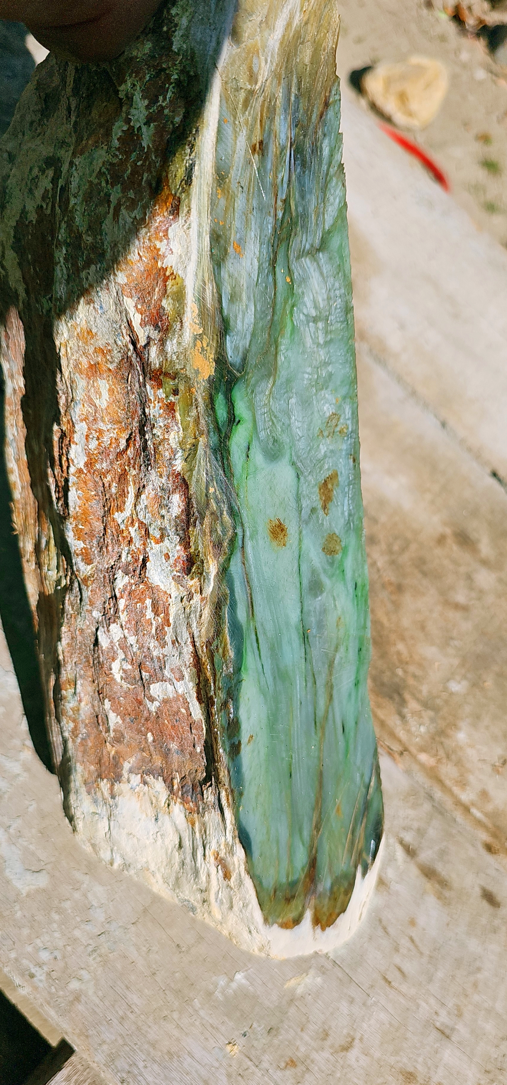 Aceh Natural Vibrant Green Nephrite Jade Rough Stone – 6.9 KG