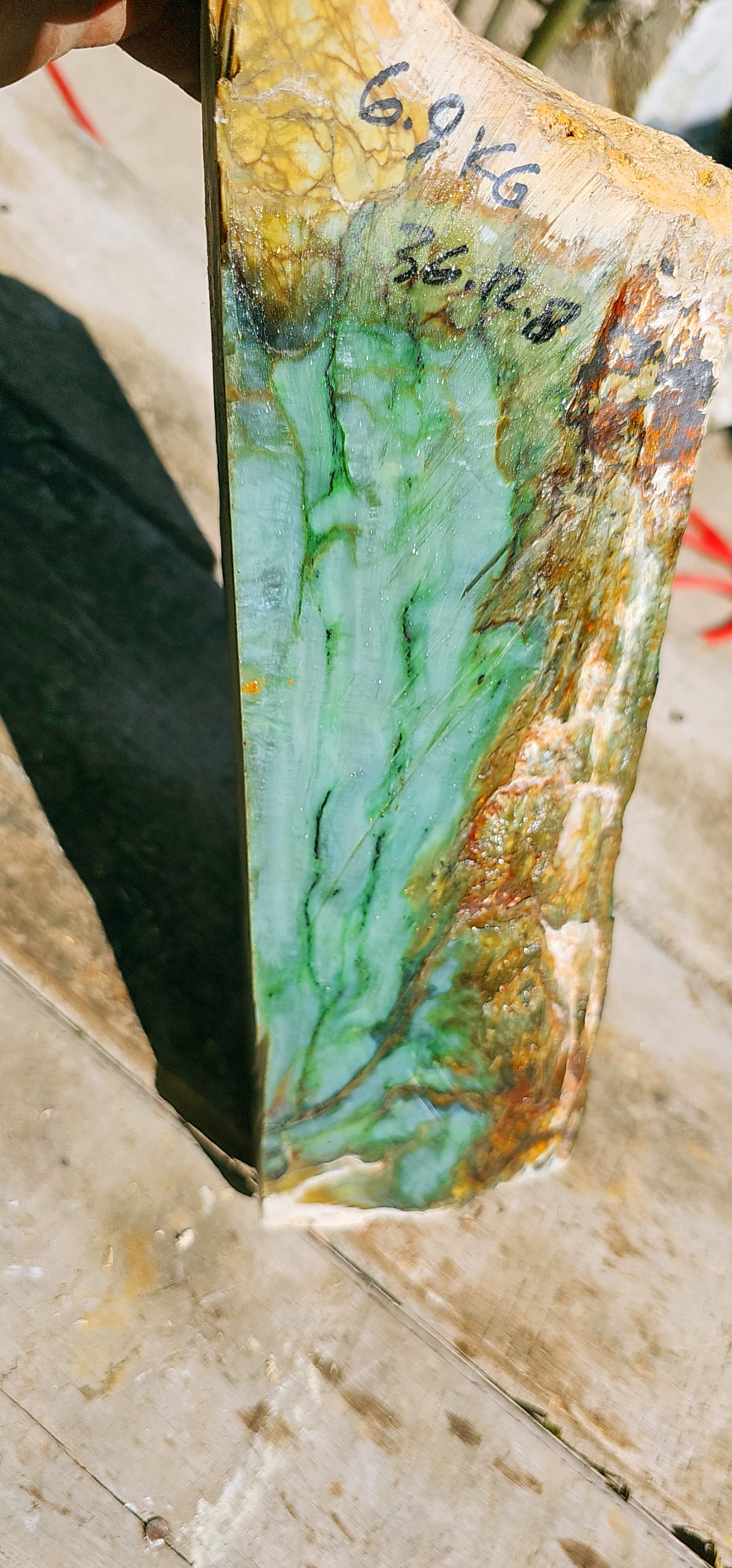 Aceh Natural Vibrant Green Nephrite Jade Rough Stone – 6.9 KG