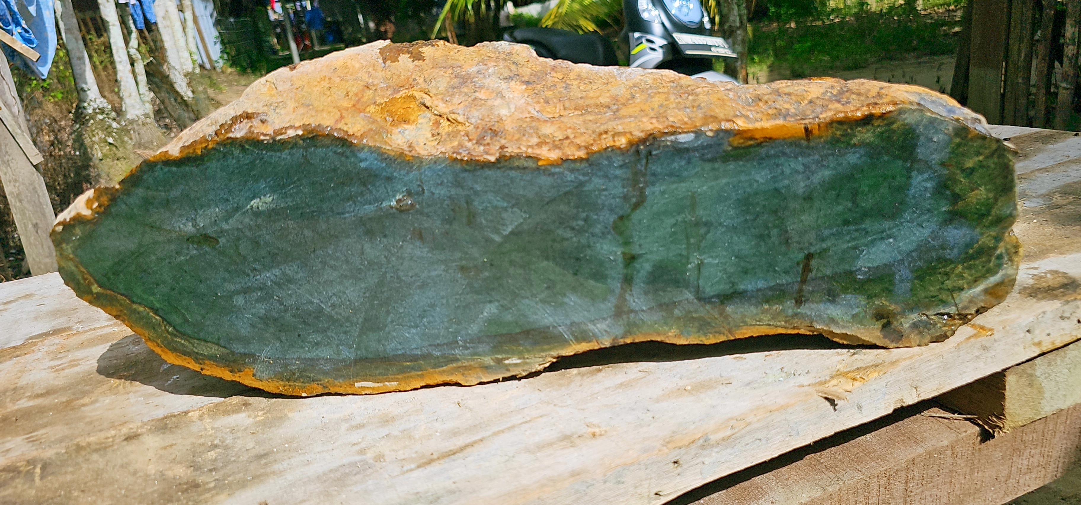 Aceh Natural Forest Green Nephrite Jade Raw Stone – 17 KG