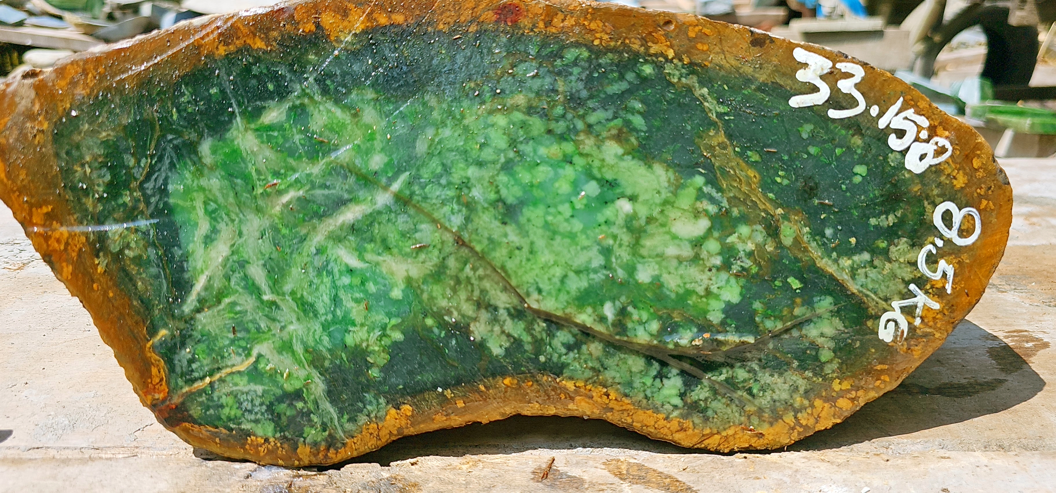 Aceh Natural Vivid Green Jadeite Rough Stone – 8.5 KG
