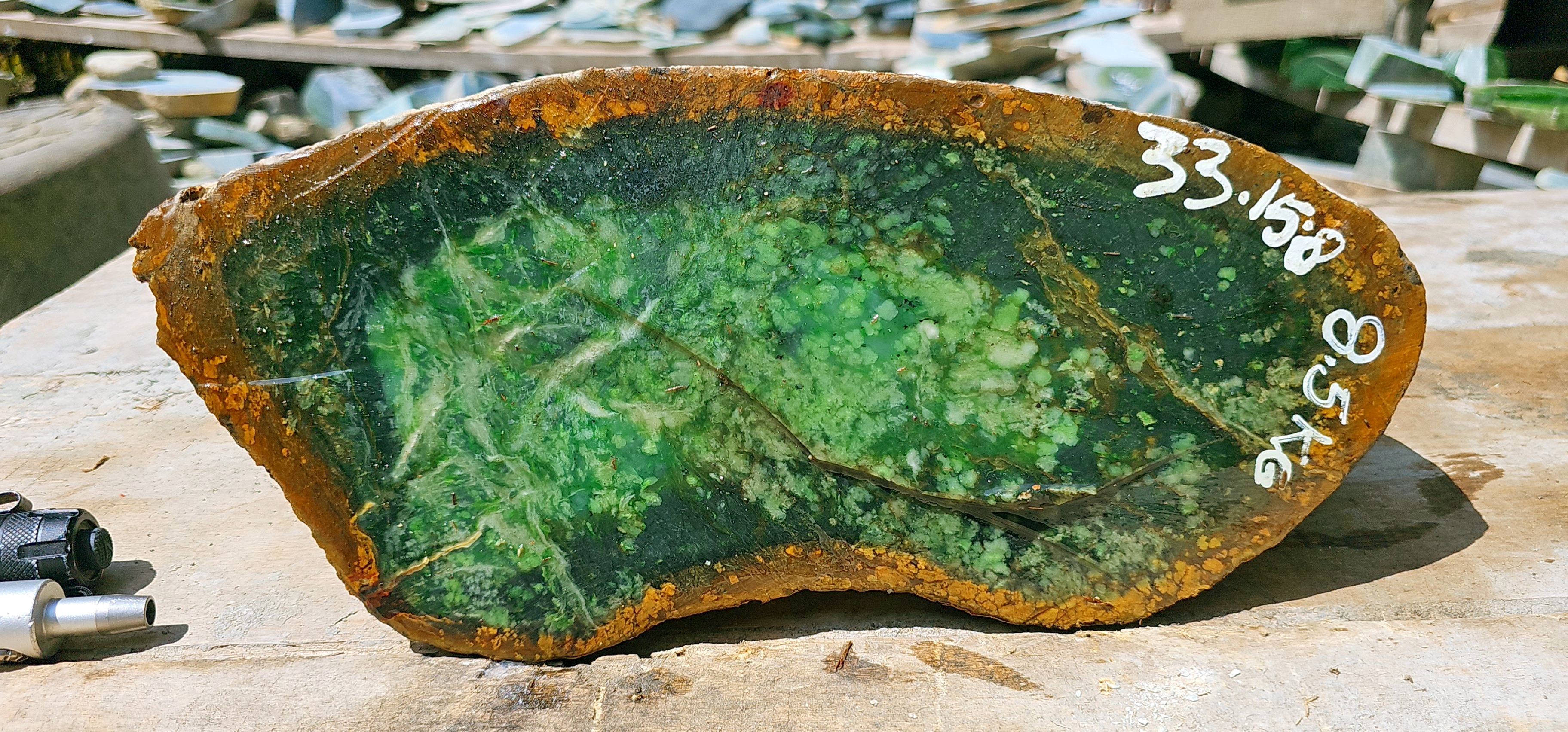 Aceh Natural Vivid Green Jadeite Rough Stone – 8.5 KG
