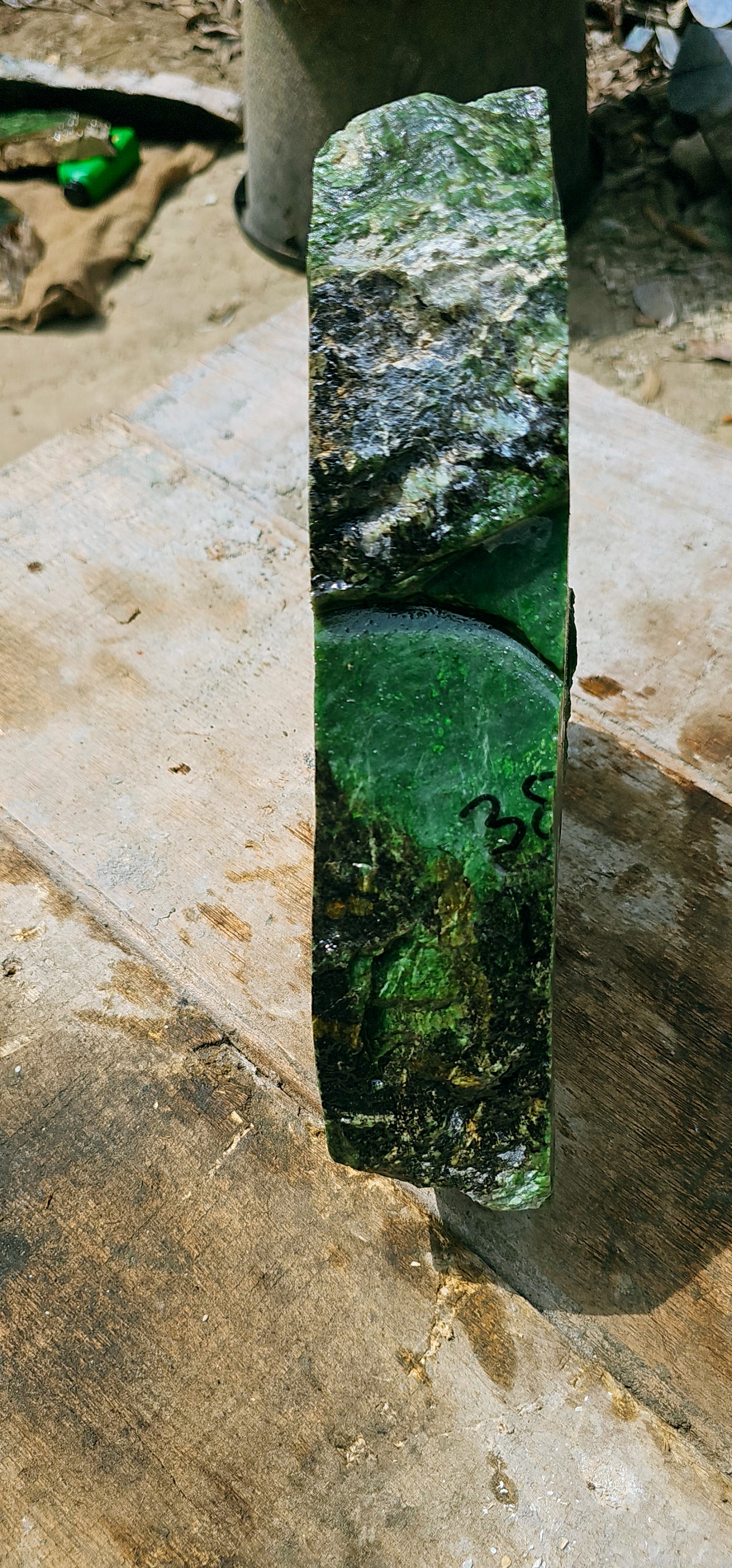 Aceh Natural Vibrant Green Nephrite Jade Rough Stone – 7 KG