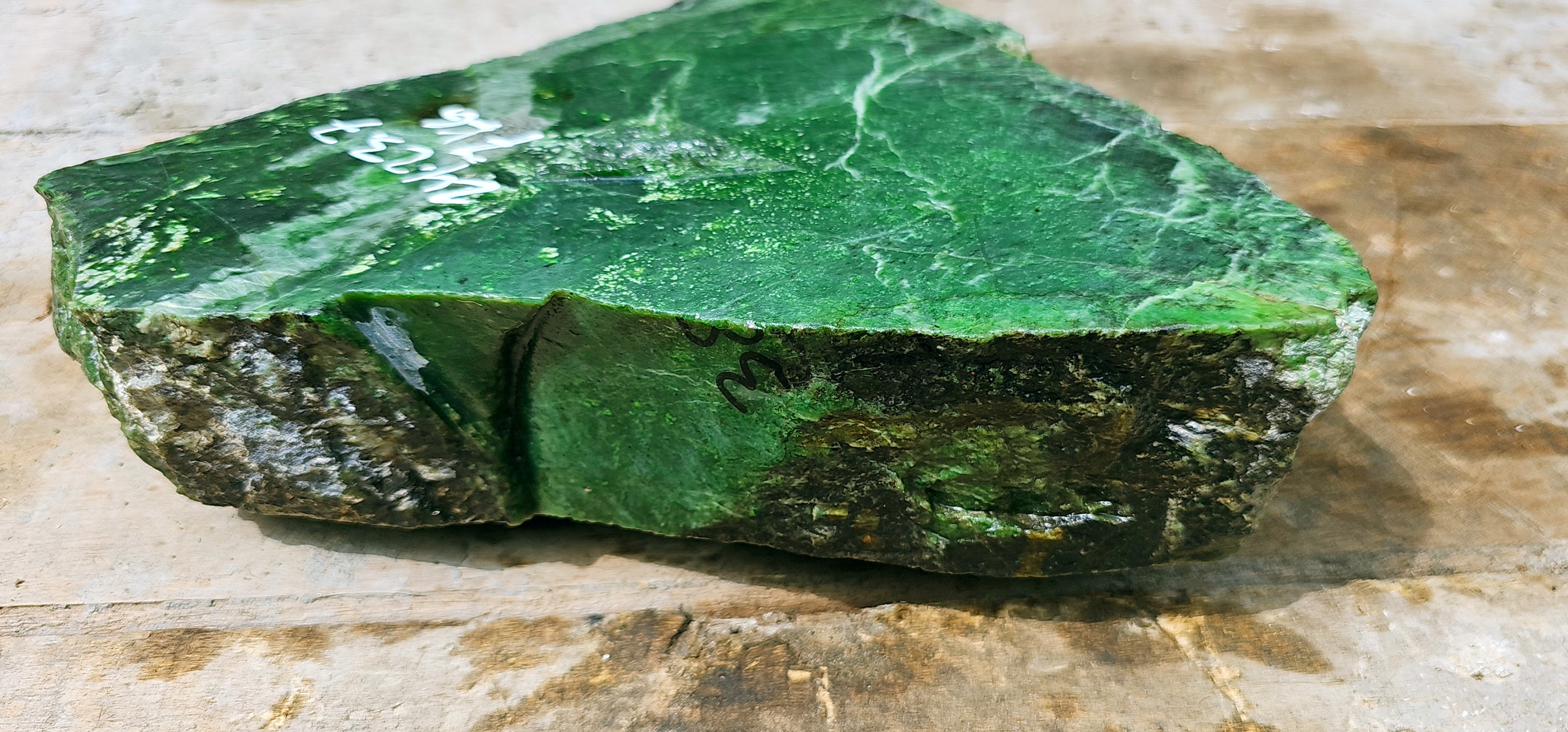 Aceh Natural Vibrant Green Nephrite Jade Rough Stone – 7 KG