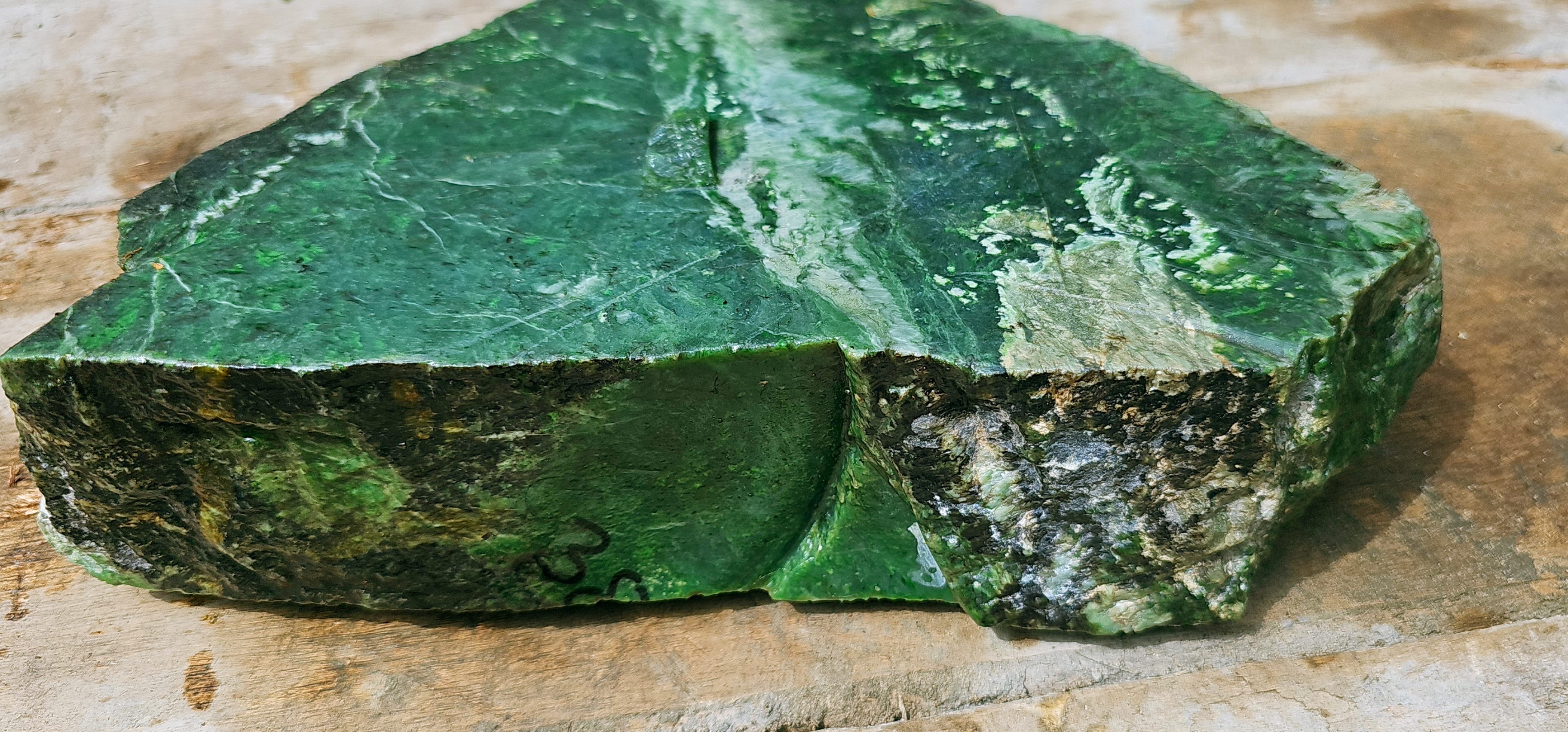 Aceh Natural Vibrant Green Nephrite Jade Rough Stone – 7 KG