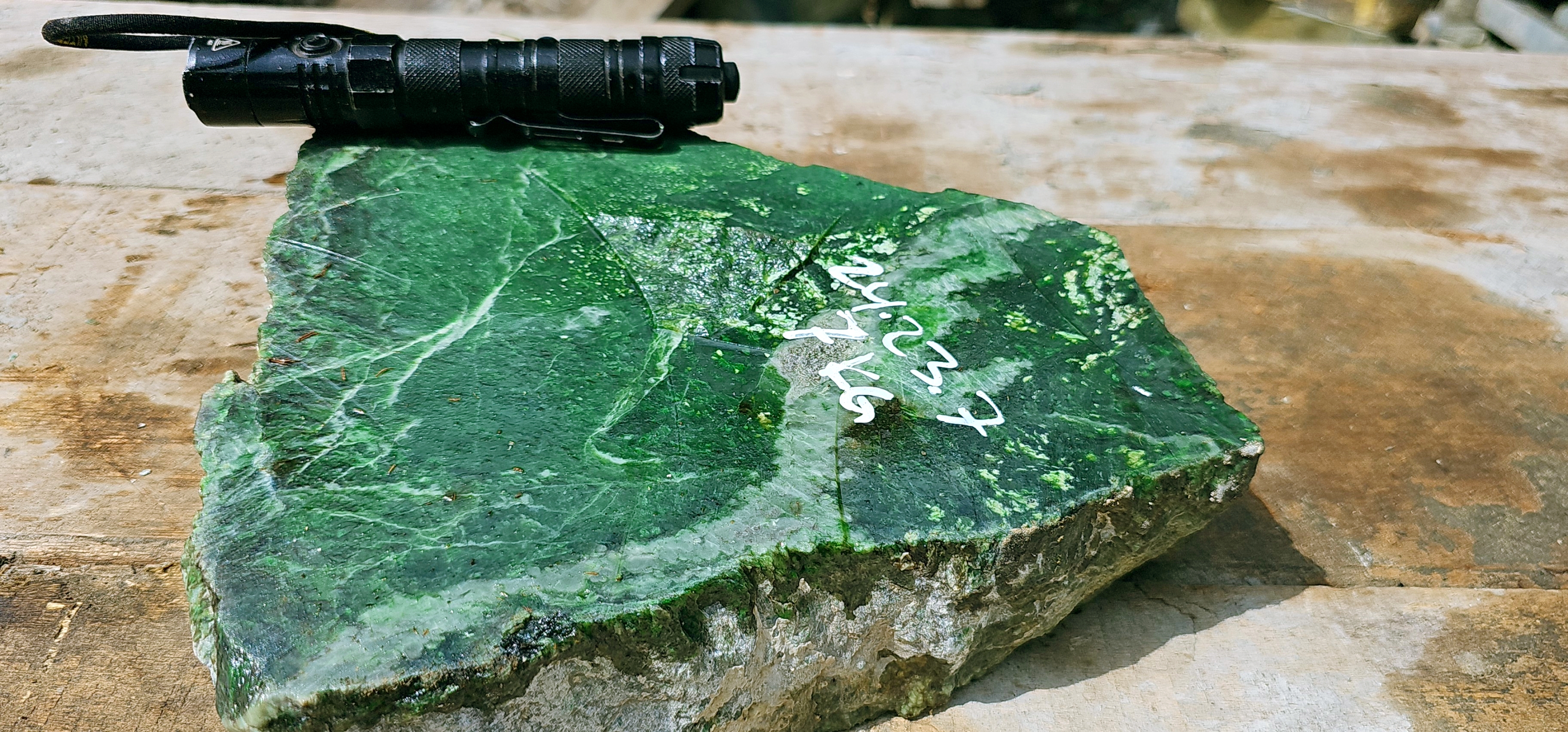 Aceh Natural Vibrant Green Nephrite Jade Rough Stone – 7 KG