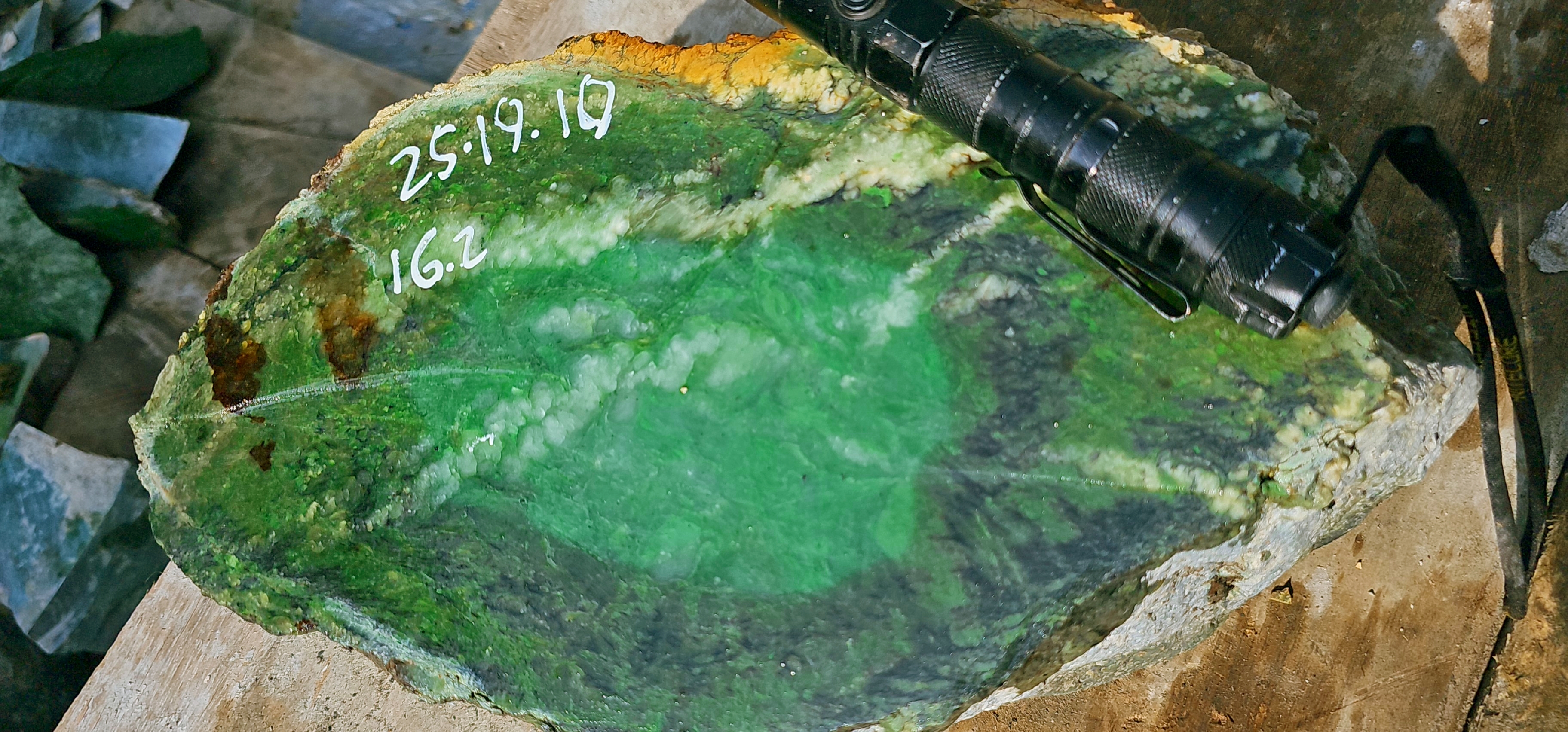 Aceh Natural Vibrant Emerald Green Nephrite Jade Rough Stone – 16.2 KG