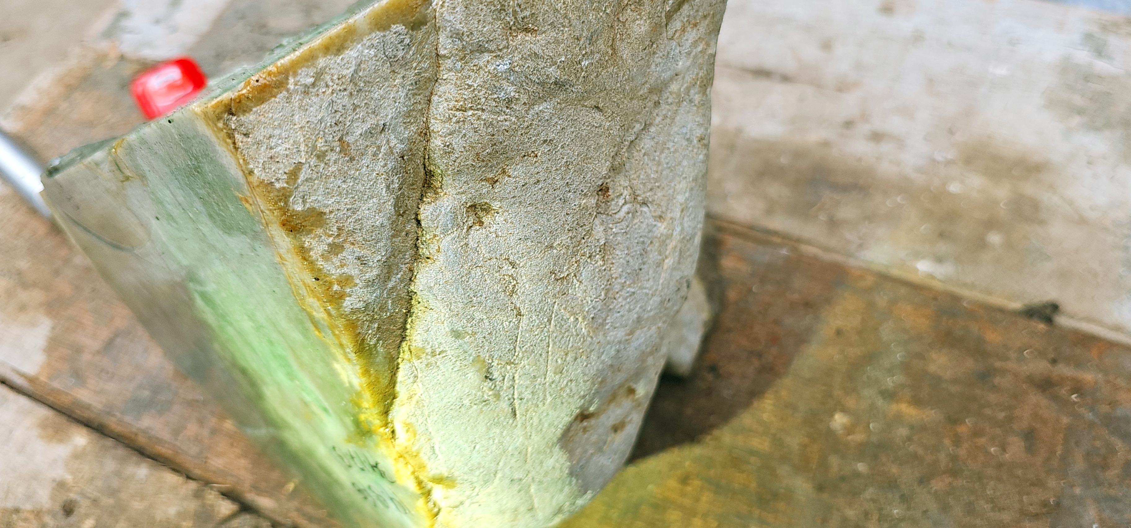 Aceh Natural Pale Green Nephrite Jade Slab – 14.8 KG