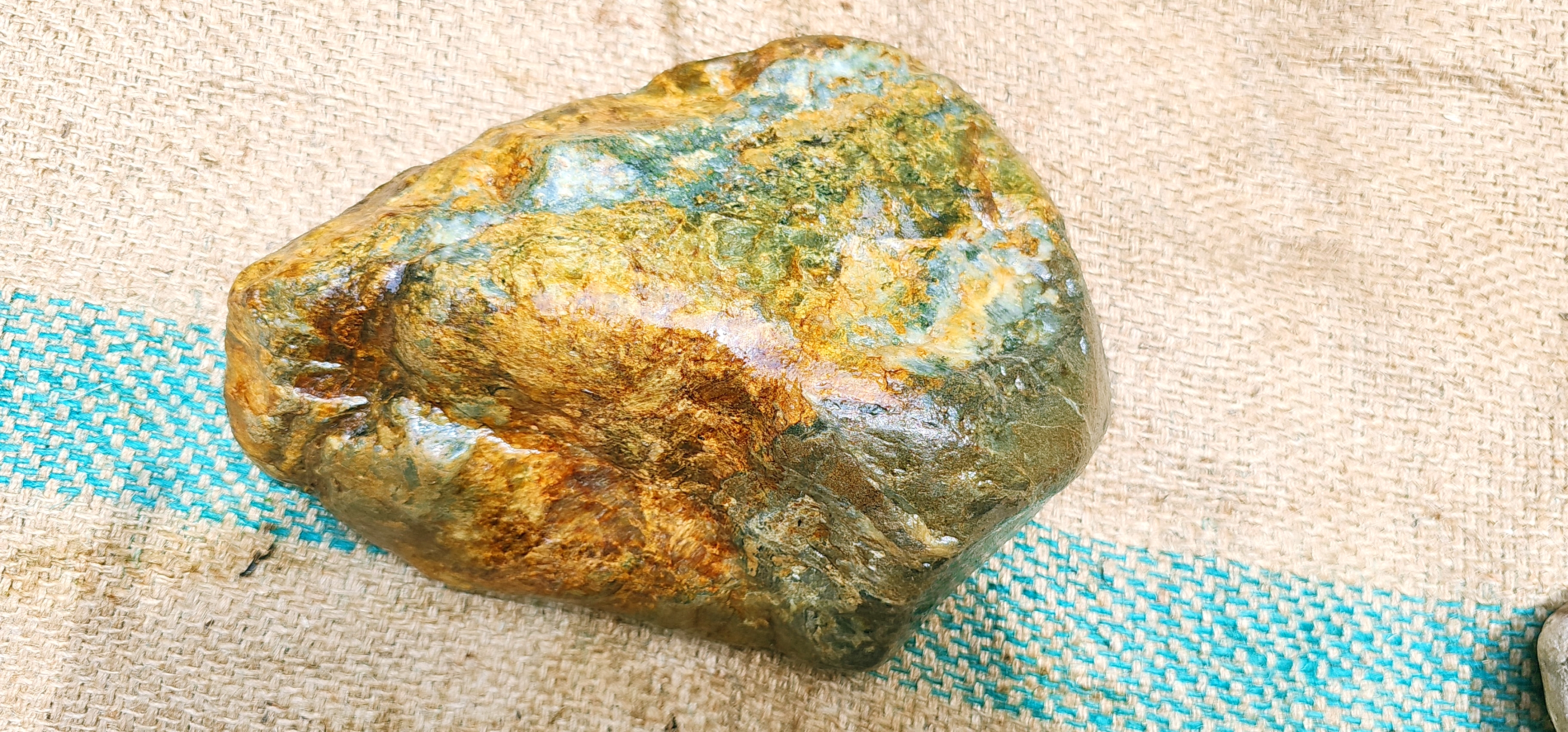 Aceh Natural Translucent Green Nephrite Jade Rough Stone – 4.8 KG