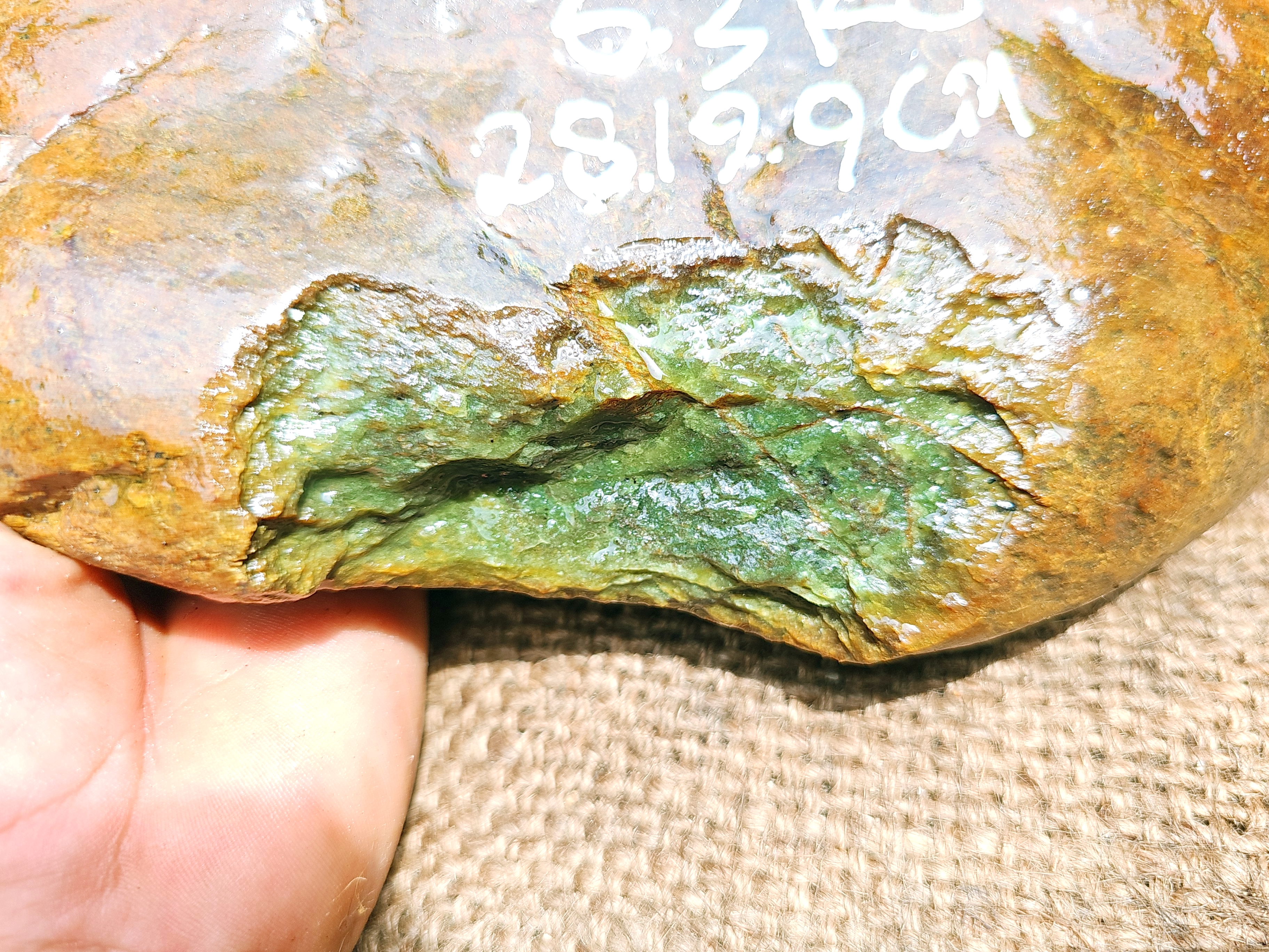 Aceh Natural Green Nephrite Jade Raw Stone – 6.3 KG