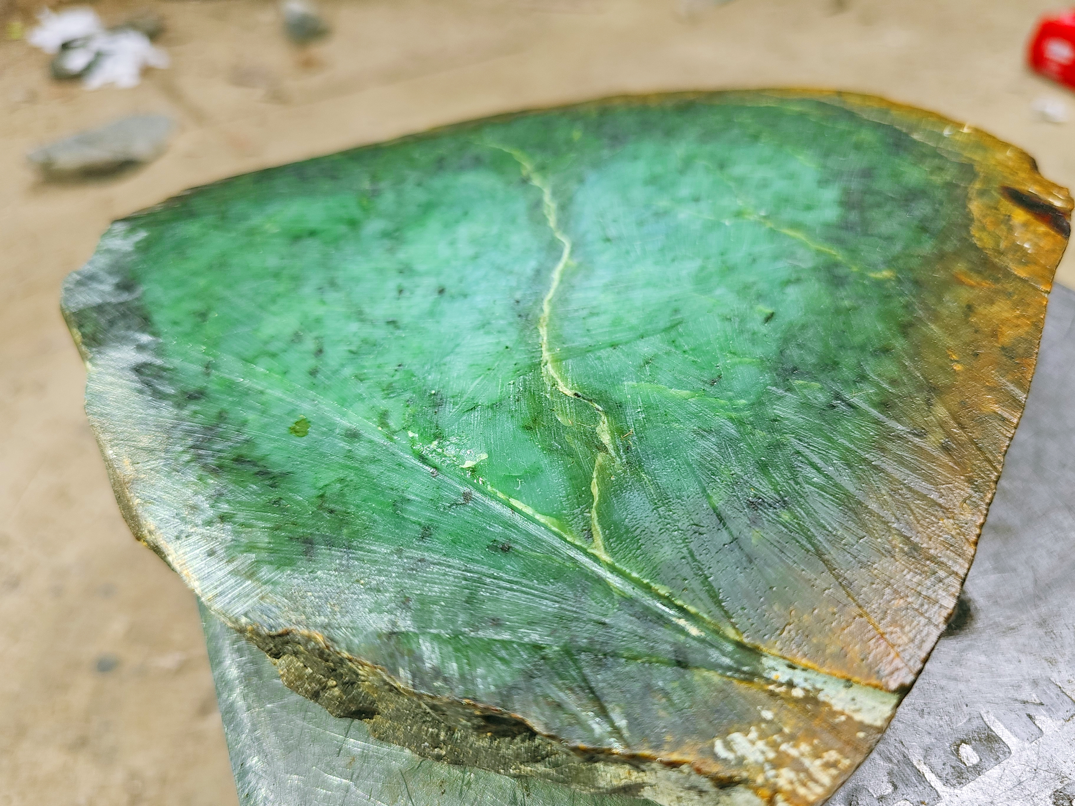 Aceh Natural Vibrant Green Nephrite Jade Rough Stone – 3 KG