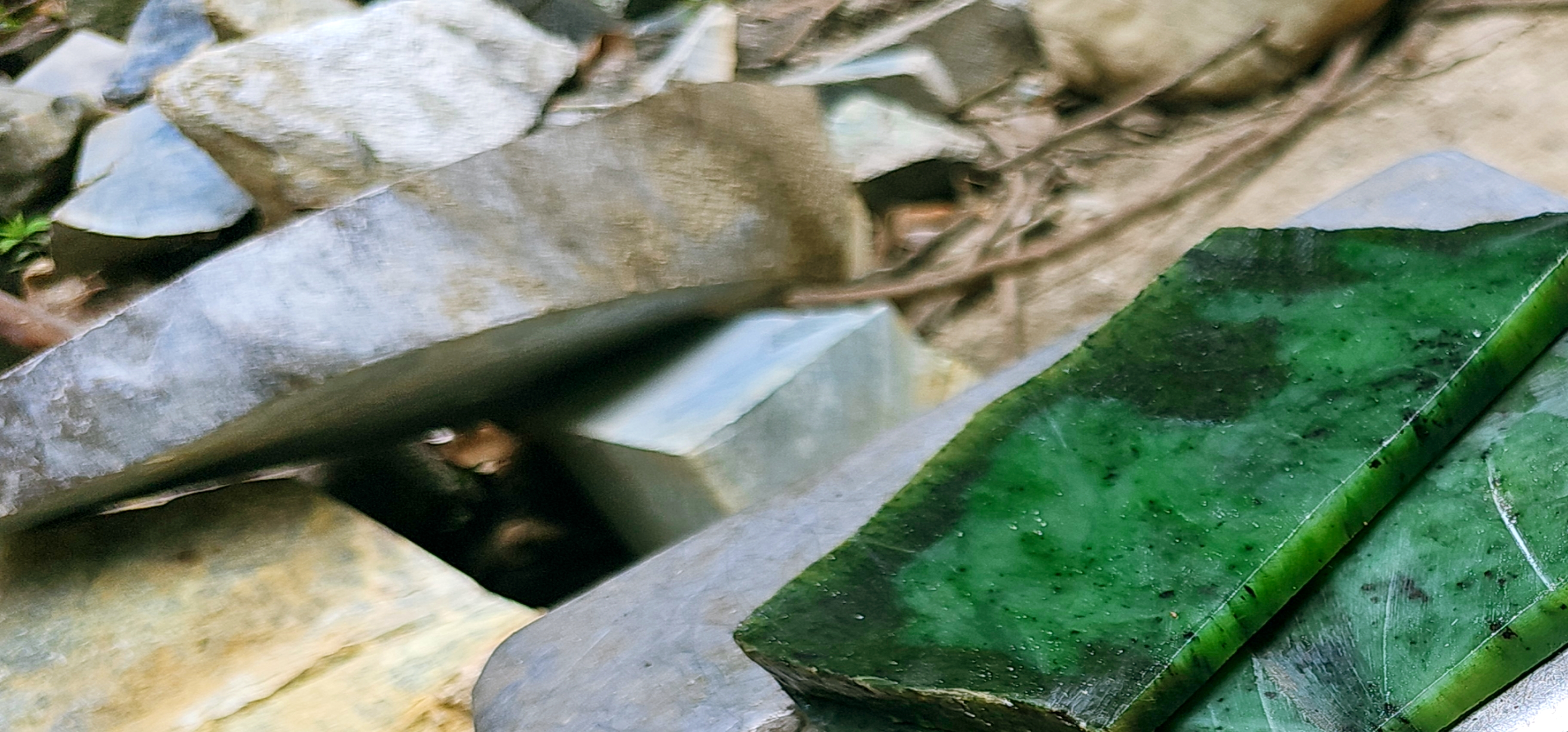 Aceh Natural Vibrant Emerald Green Nephrite Jade Rough Stone – 1.2 KG