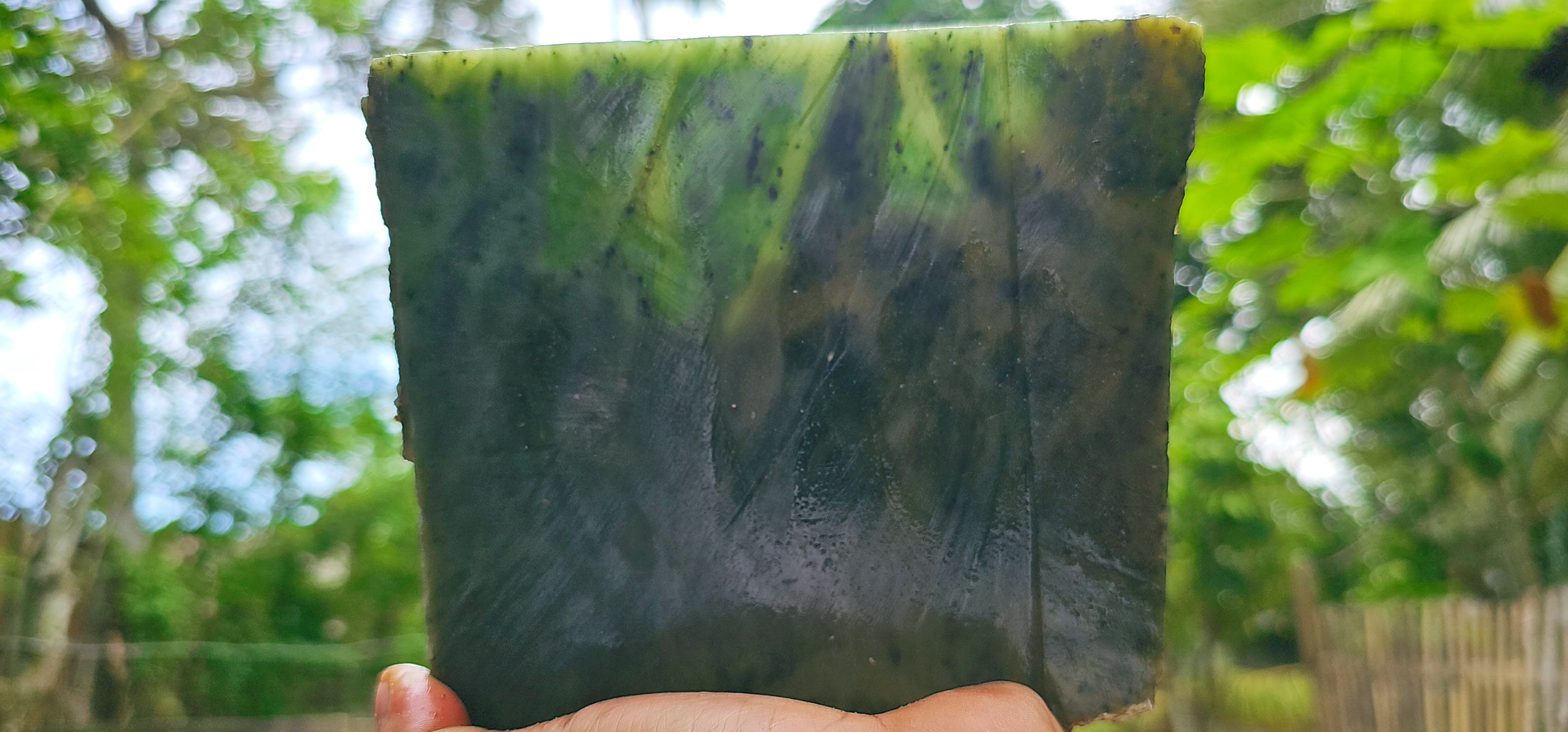 Aceh Natural Vibrant Emerald Green Nephrite Jade Rough Stone – 1.2 KG