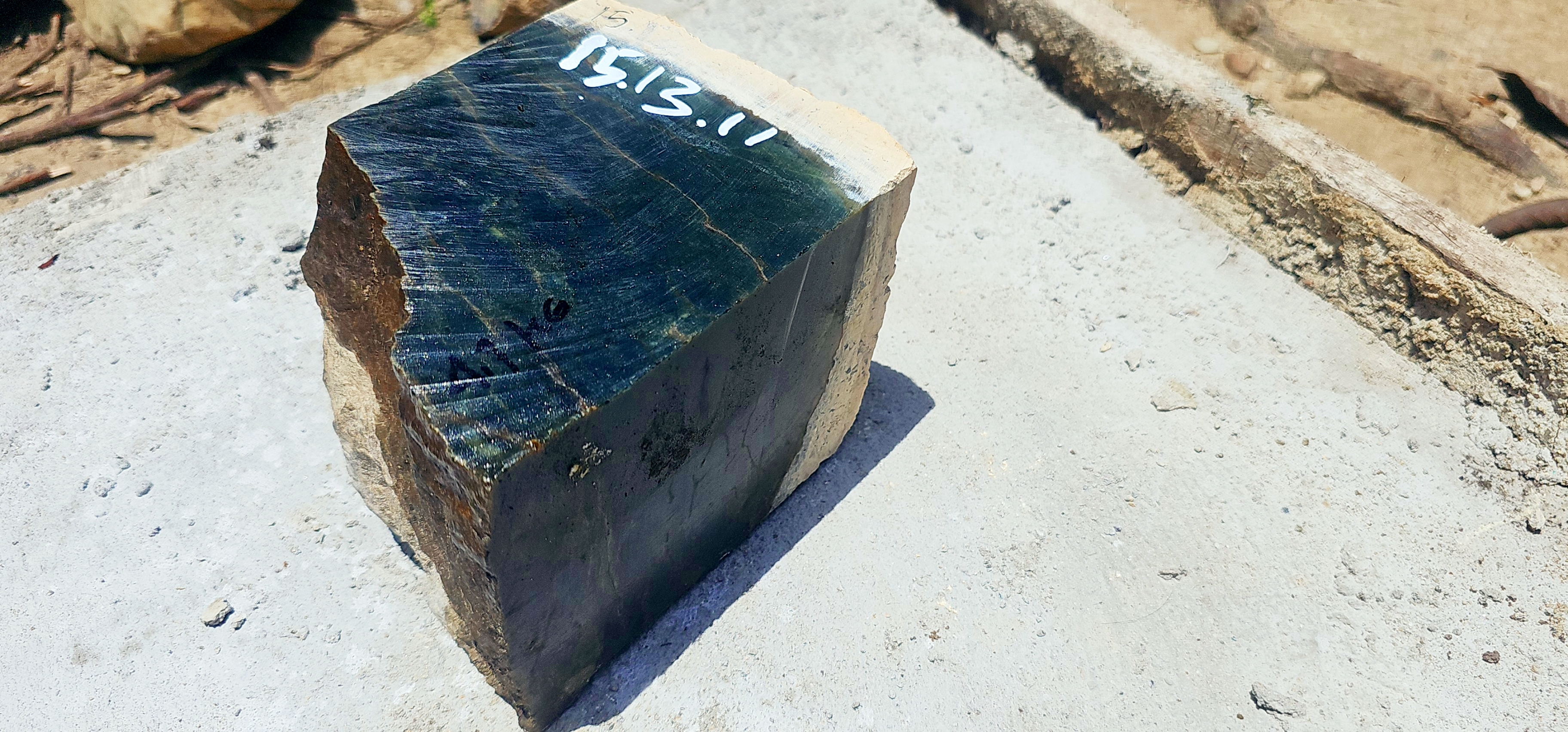 Aceh Natural Deep Green Nephrite Jade Rough Stone – 4.7 KG