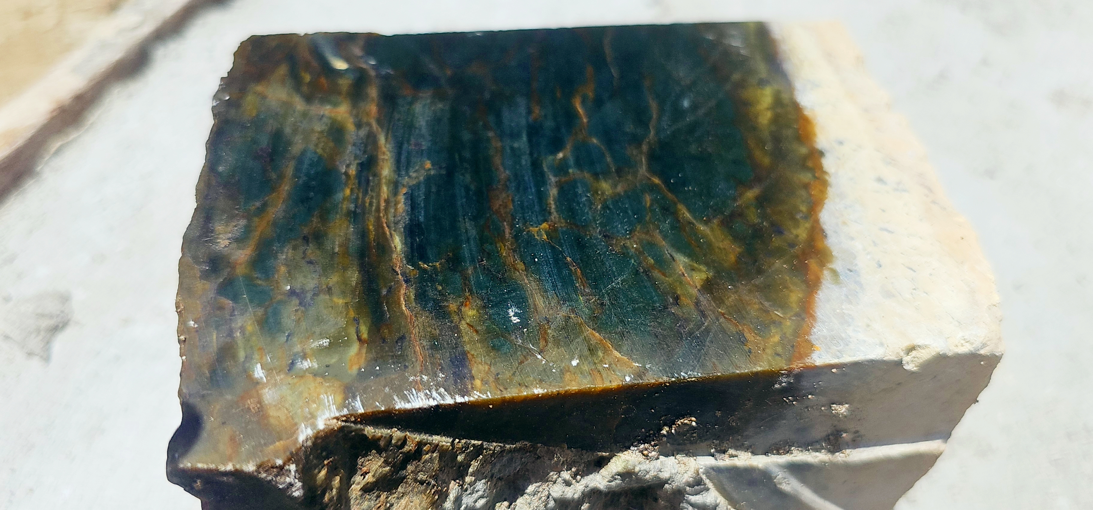 Aceh Natural Deep Green Nephrite Jade Rough Stone – 4.7 KG