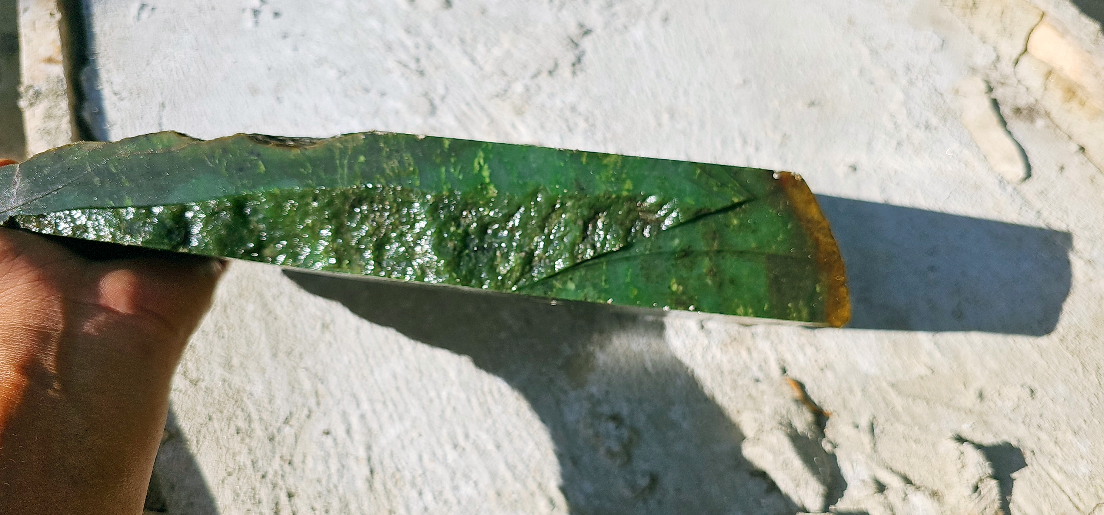 Aceh Natural Vibrant Emerald Green Nephrite Jade Rough Stone – 4.5 KG