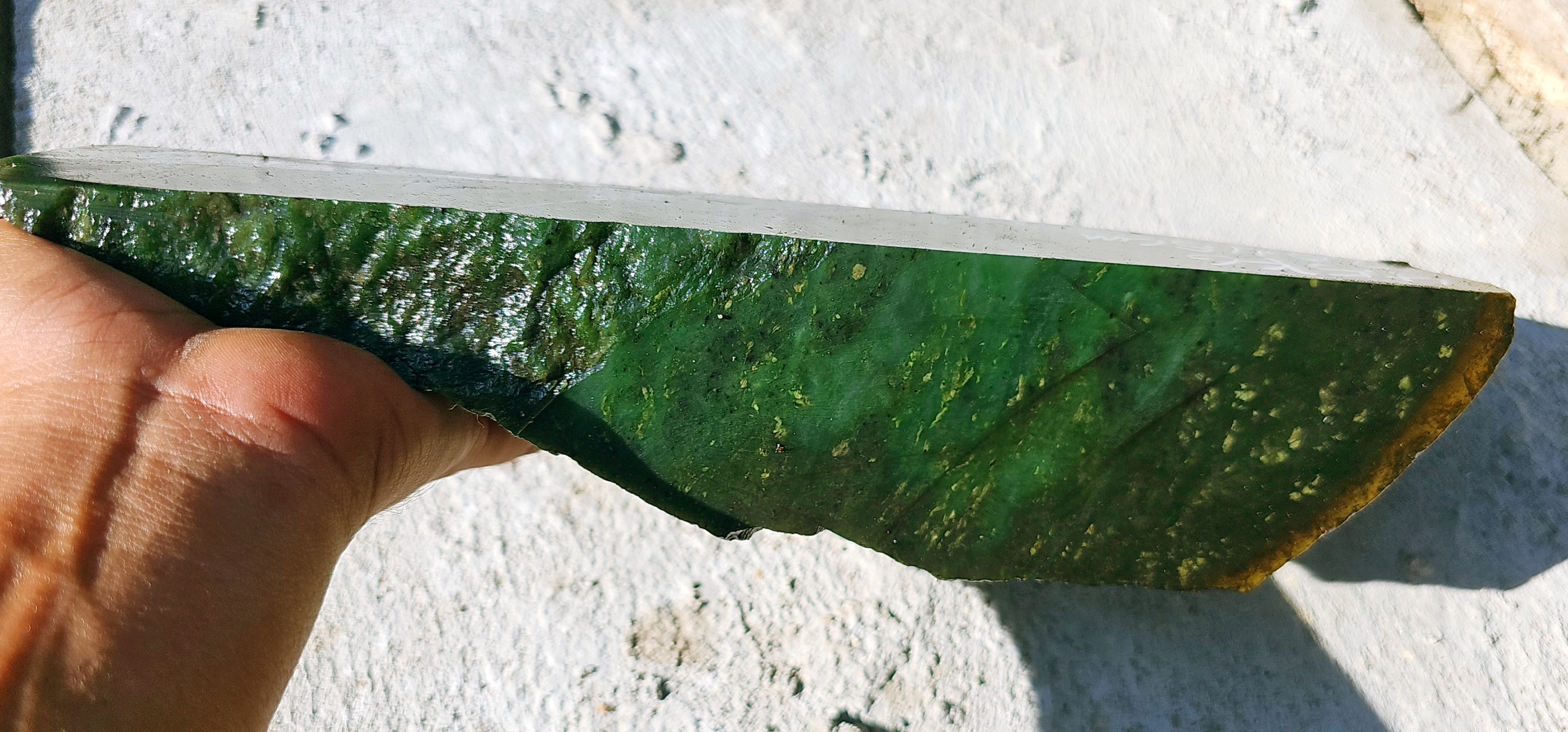 Aceh Natural Vibrant Emerald Green Nephrite Jade Rough Stone – 4.5 KG